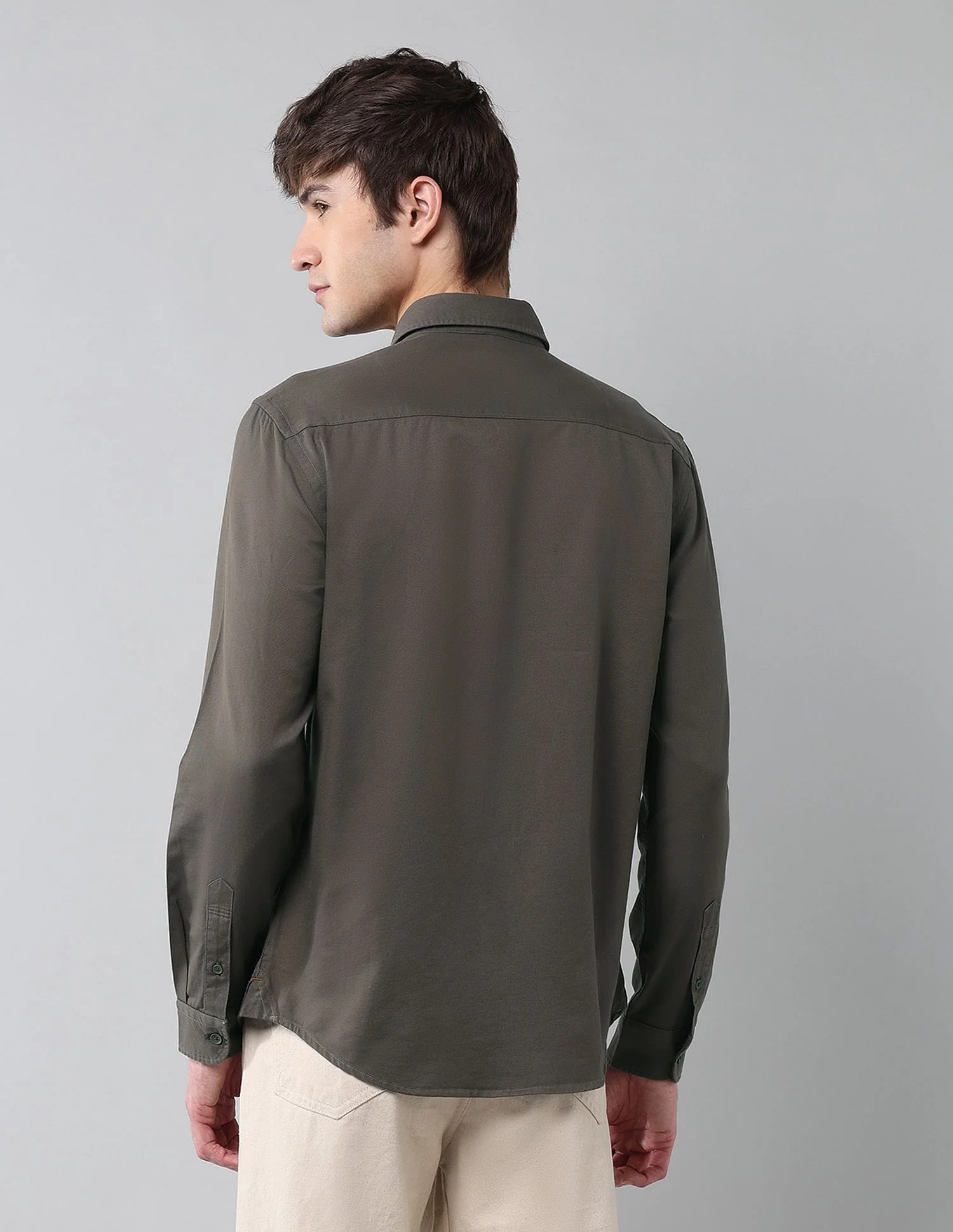 Solid Cavalry Twill Shirt - Image 5