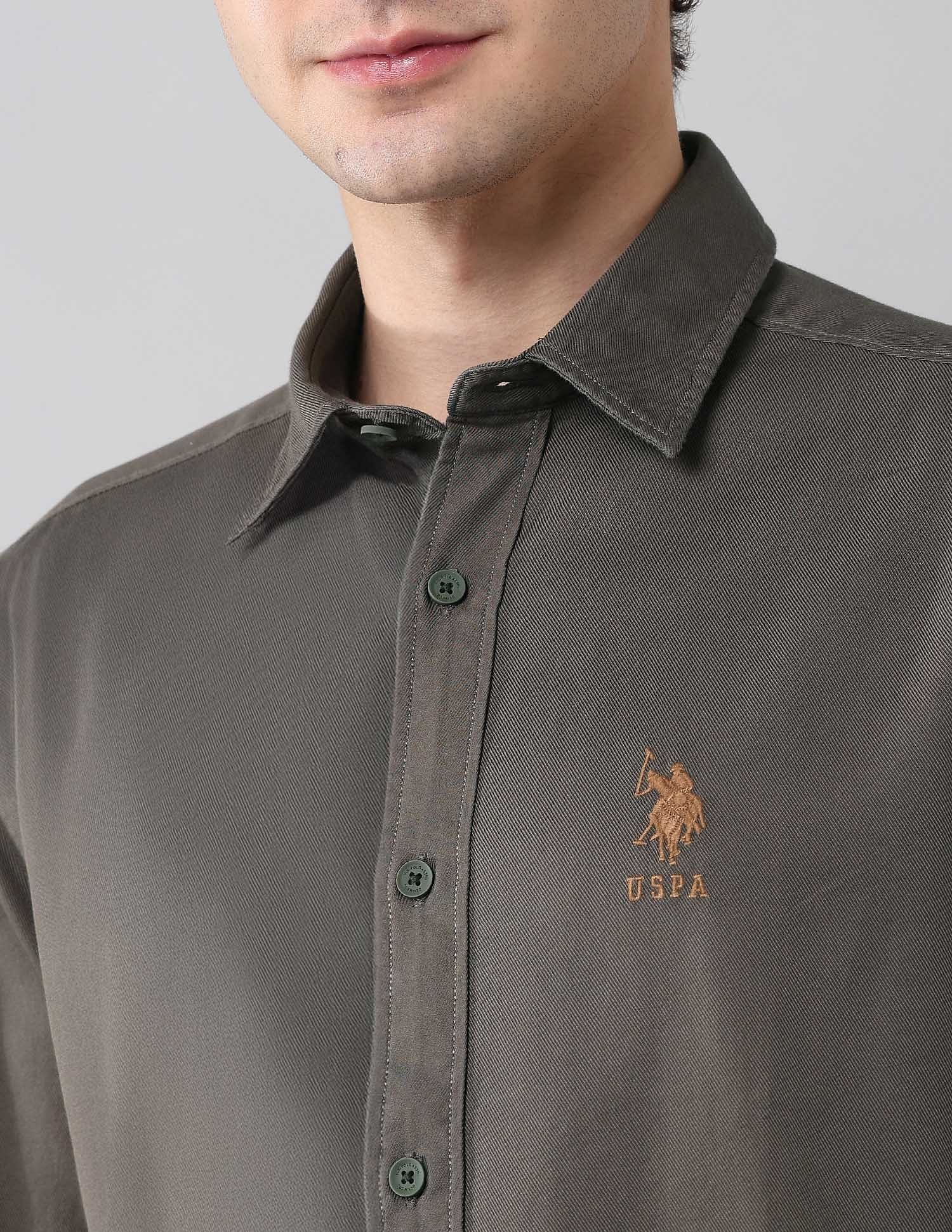 Solid Cavalry Twill Shirt - Image 7