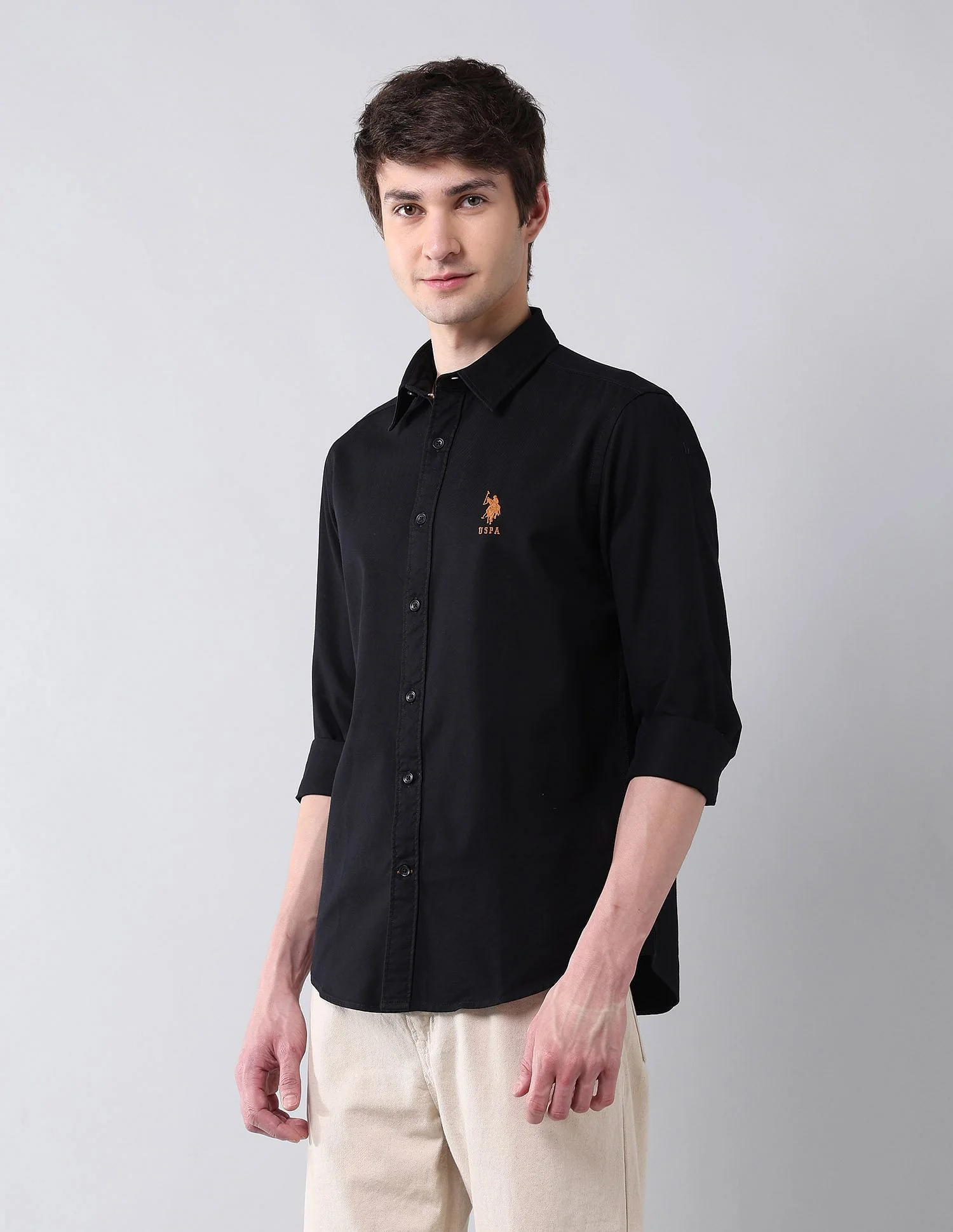 Solid Cavalry Twill Shirt - Image 4