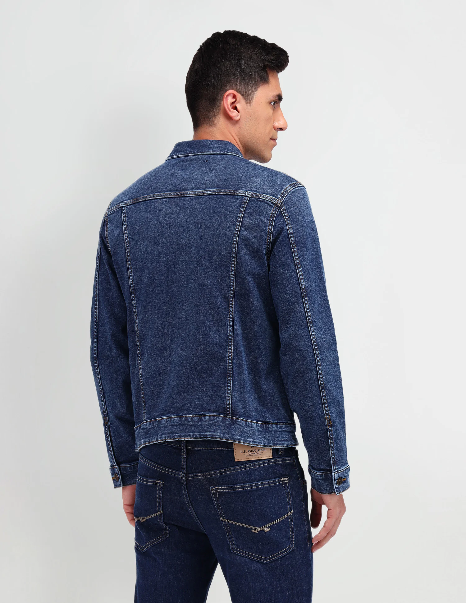 Solid Classic Fit Jacket - Image 5