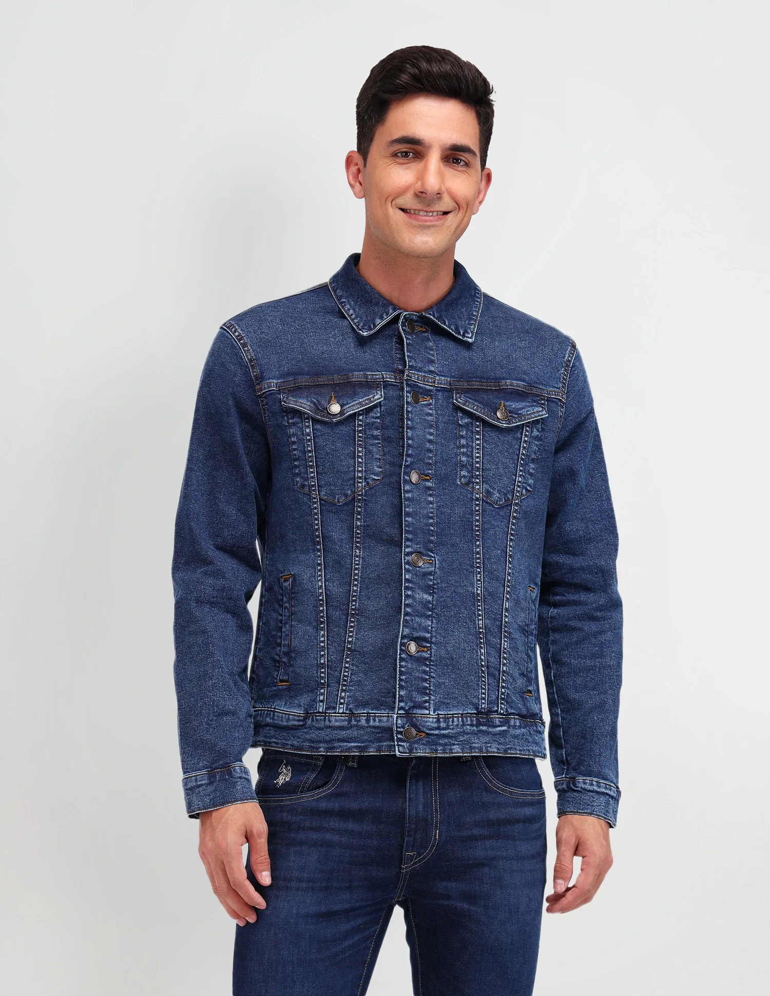 Solid Classic Fit Jacket - Image 6