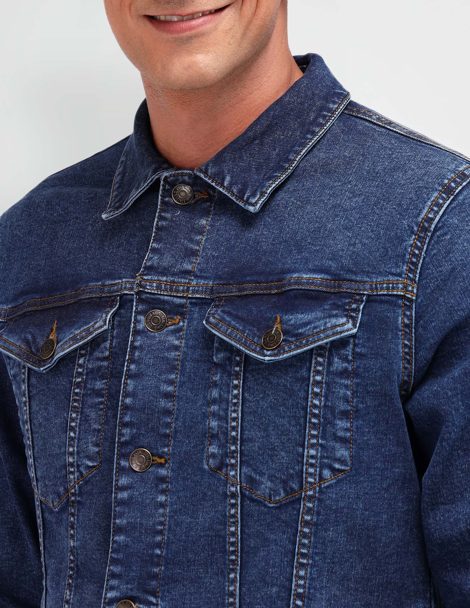 Solid Classic Fit Jacket - Image 7