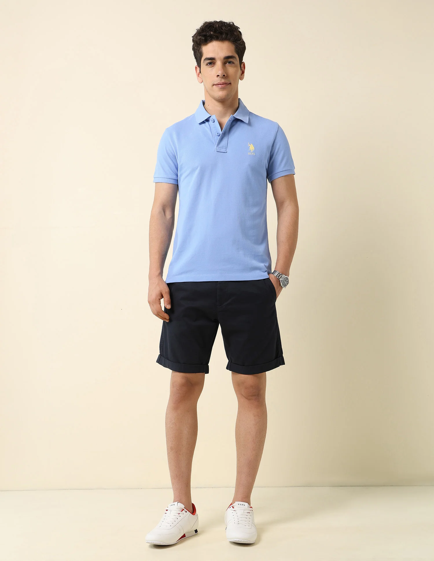 Solid Classic Polo Shirt - Image 3