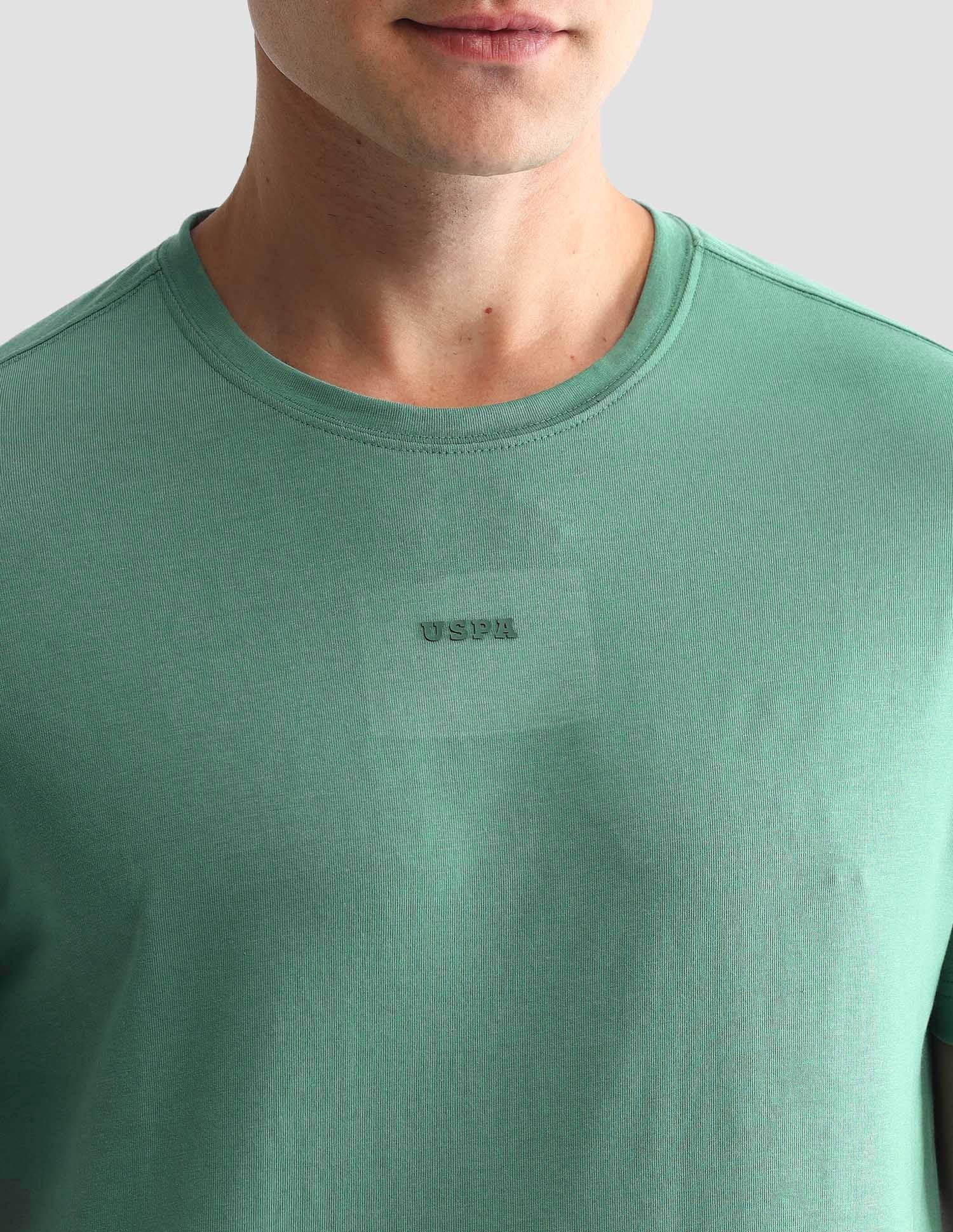 Solid Comfort Fit Loungewear T-Shirt - Image 8