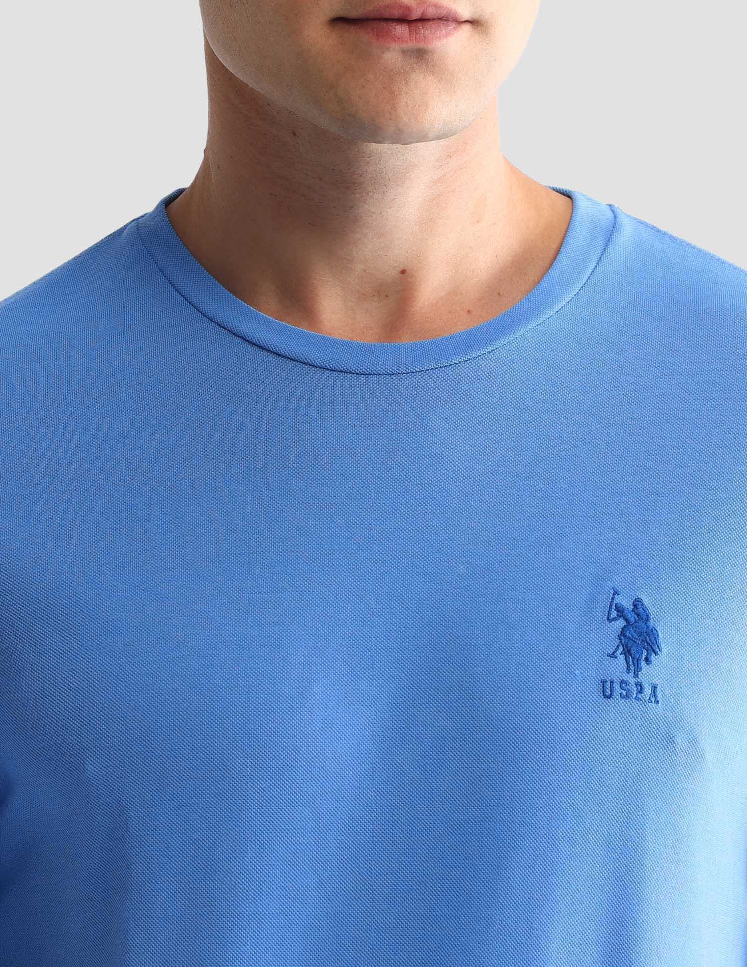 Solid Comfort Fit Loungewear T-Shirt - Image 7