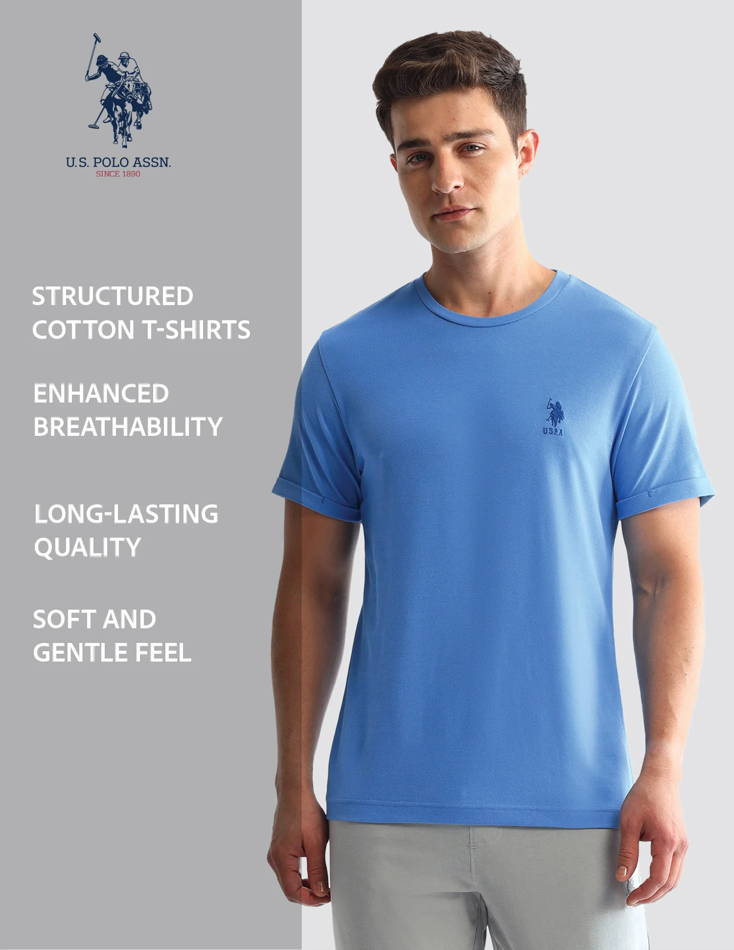 Solid Comfort Fit Loungewear T-Shirt - Image 9