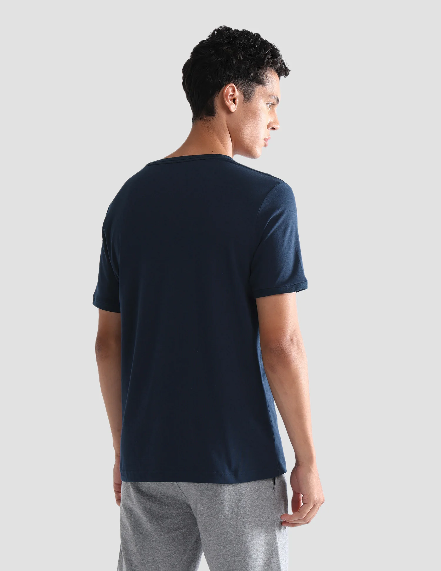 Solid Comfort Fit OEE10 Lounge T-Shirt - Pack Of 1 - Image 5