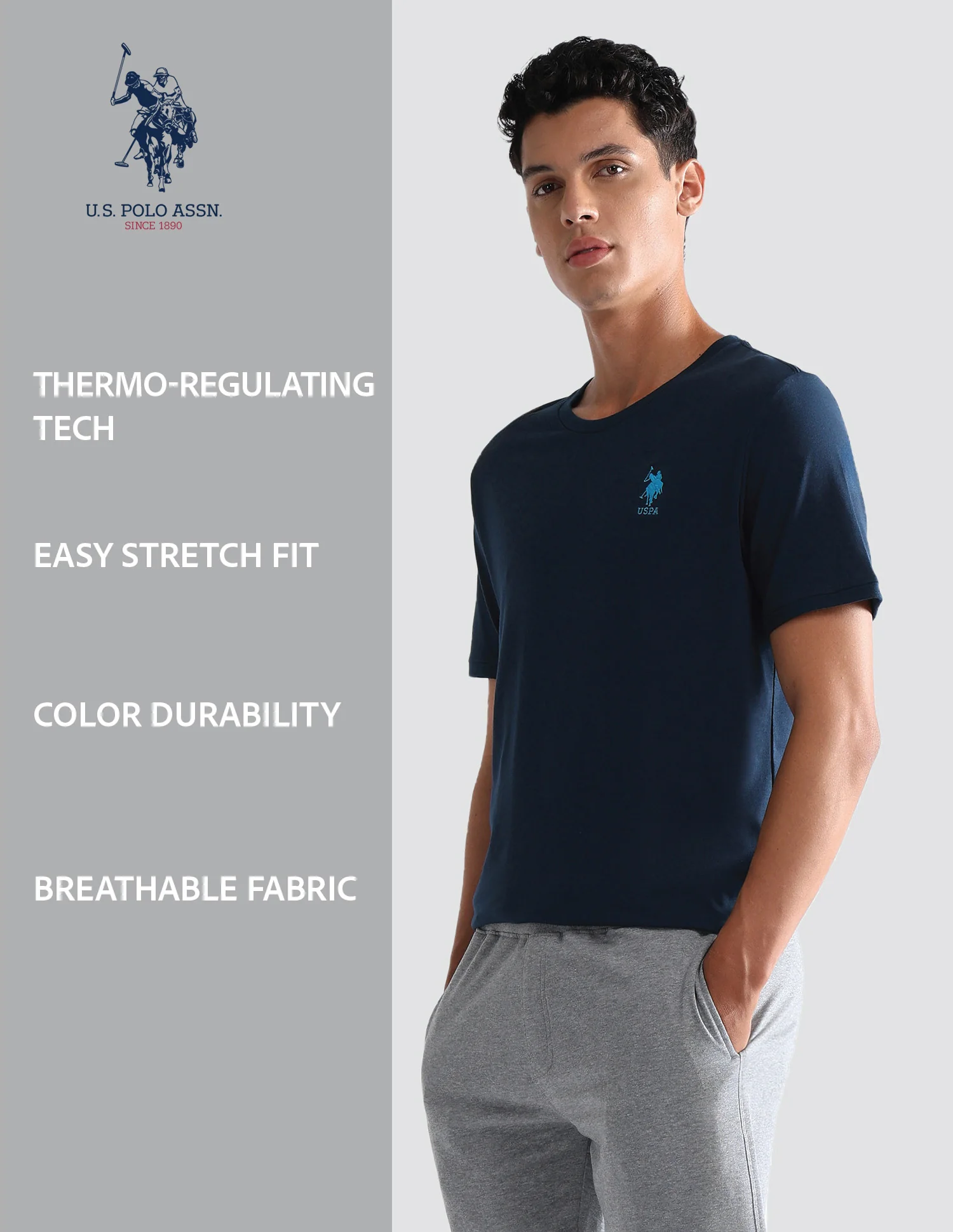Solid Comfort Fit OEE10 Lounge T-Shirt - Pack Of 1 - Image 9