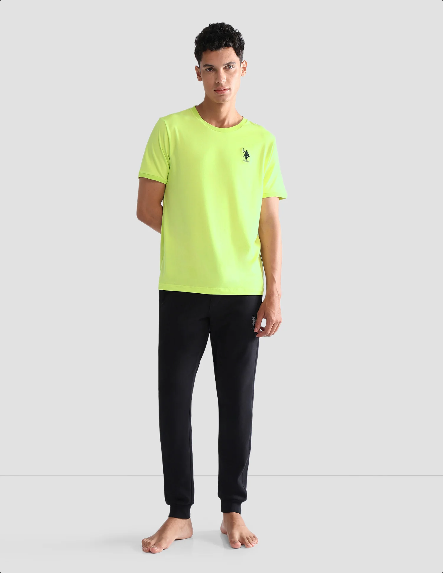 Solid Comfort Fit OEE10 Lounge T-Shirt - Pack Of 1 - Image 3