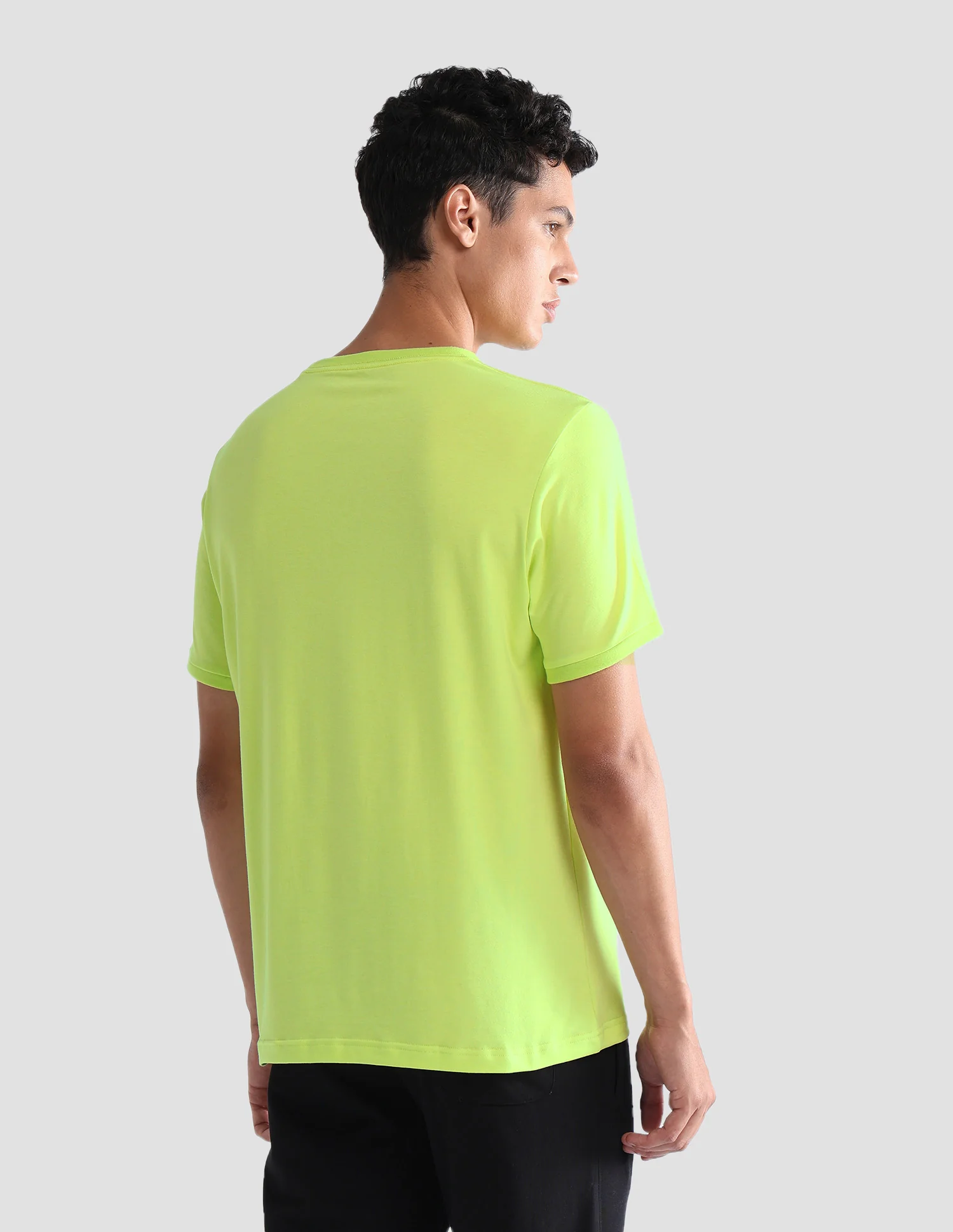 Solid Comfort Fit OEE10 Lounge T-Shirt - Pack Of 1 - Image 5