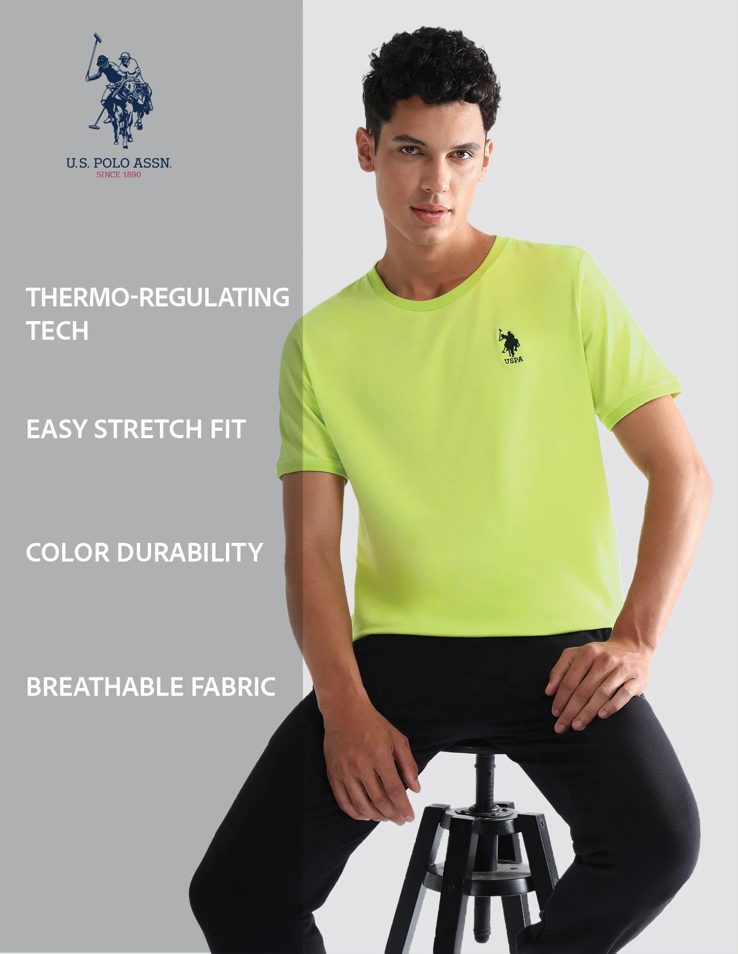 Solid Comfort Fit OEE10 Lounge T-Shirt - Pack Of 1 - Image 9