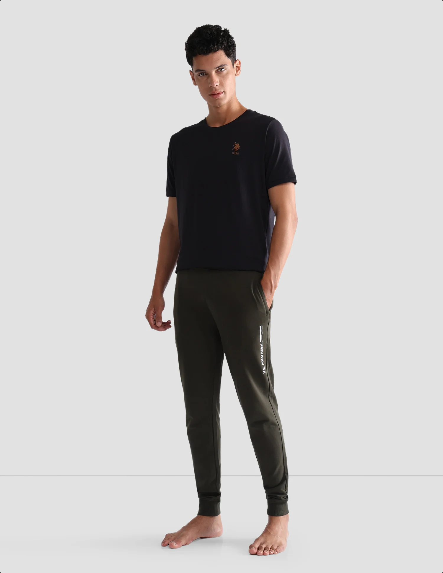Solid Comfort Fit OEE10 Lounge T-Shirt - Pack Of 1 - Image 3