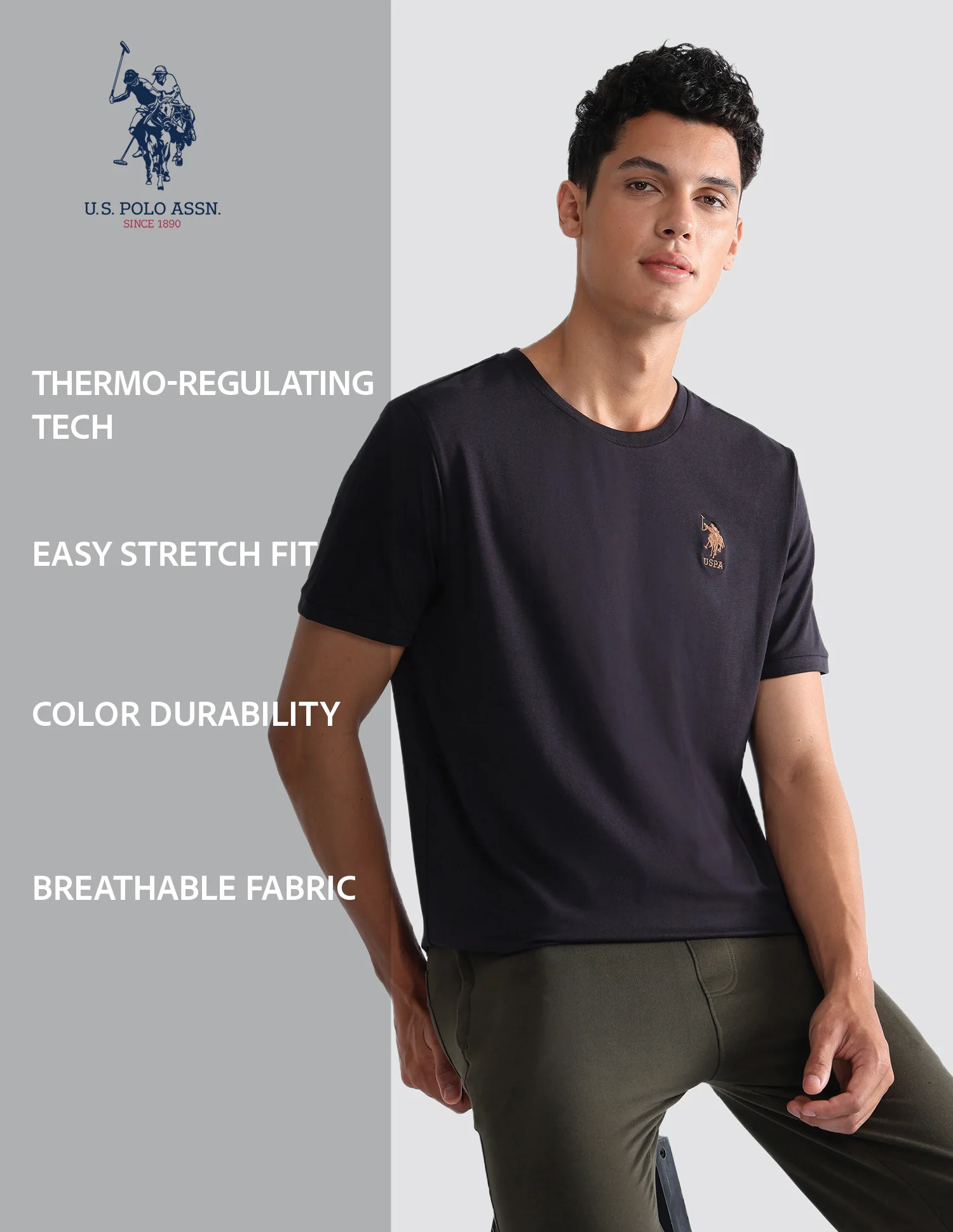 Solid Comfort Fit OEE10 Lounge T-Shirt - Pack Of 1 - Image 9