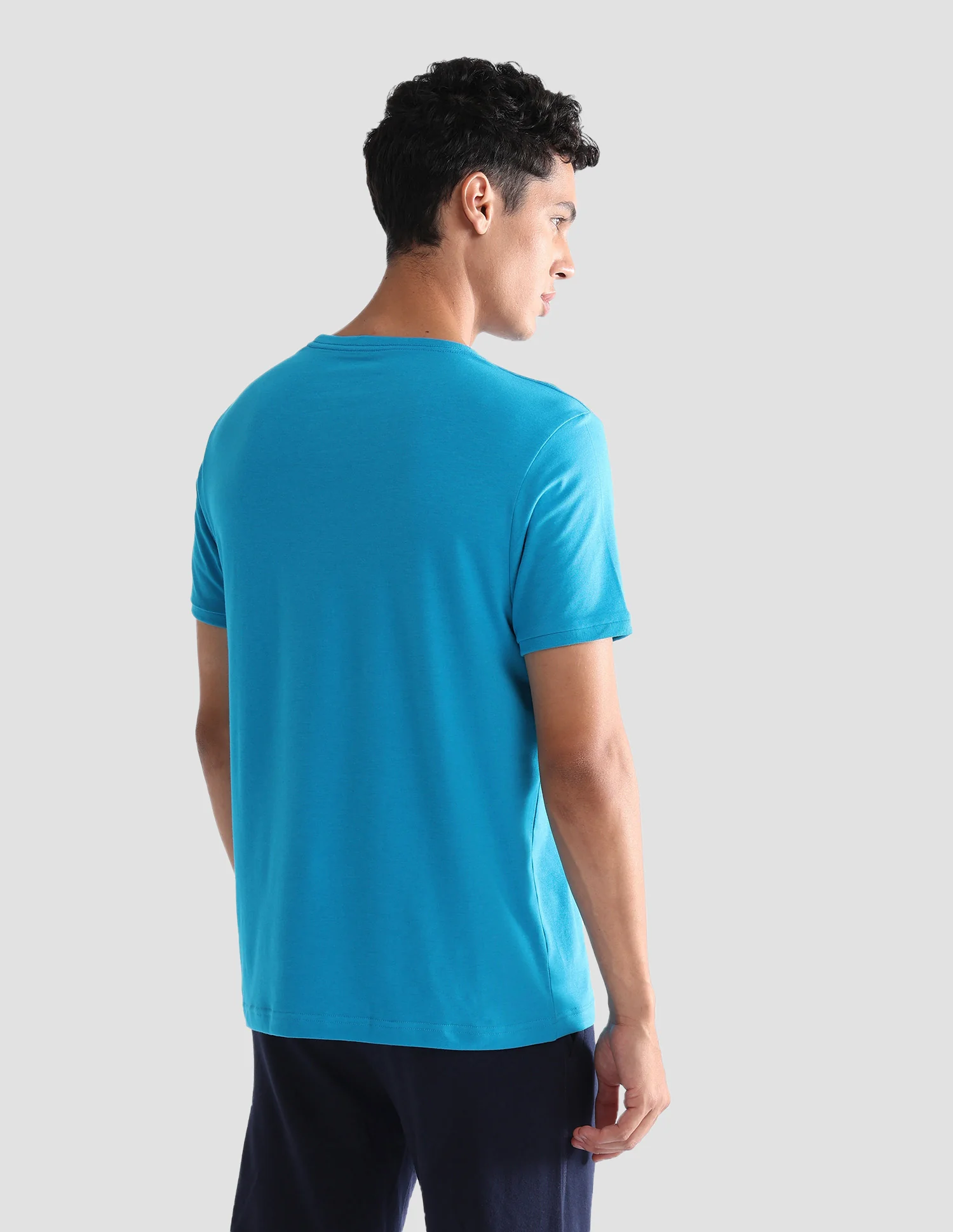 Solid Comfort Fit OEE10 Lounge T-Shirt - Pack Of 1 - Image 5