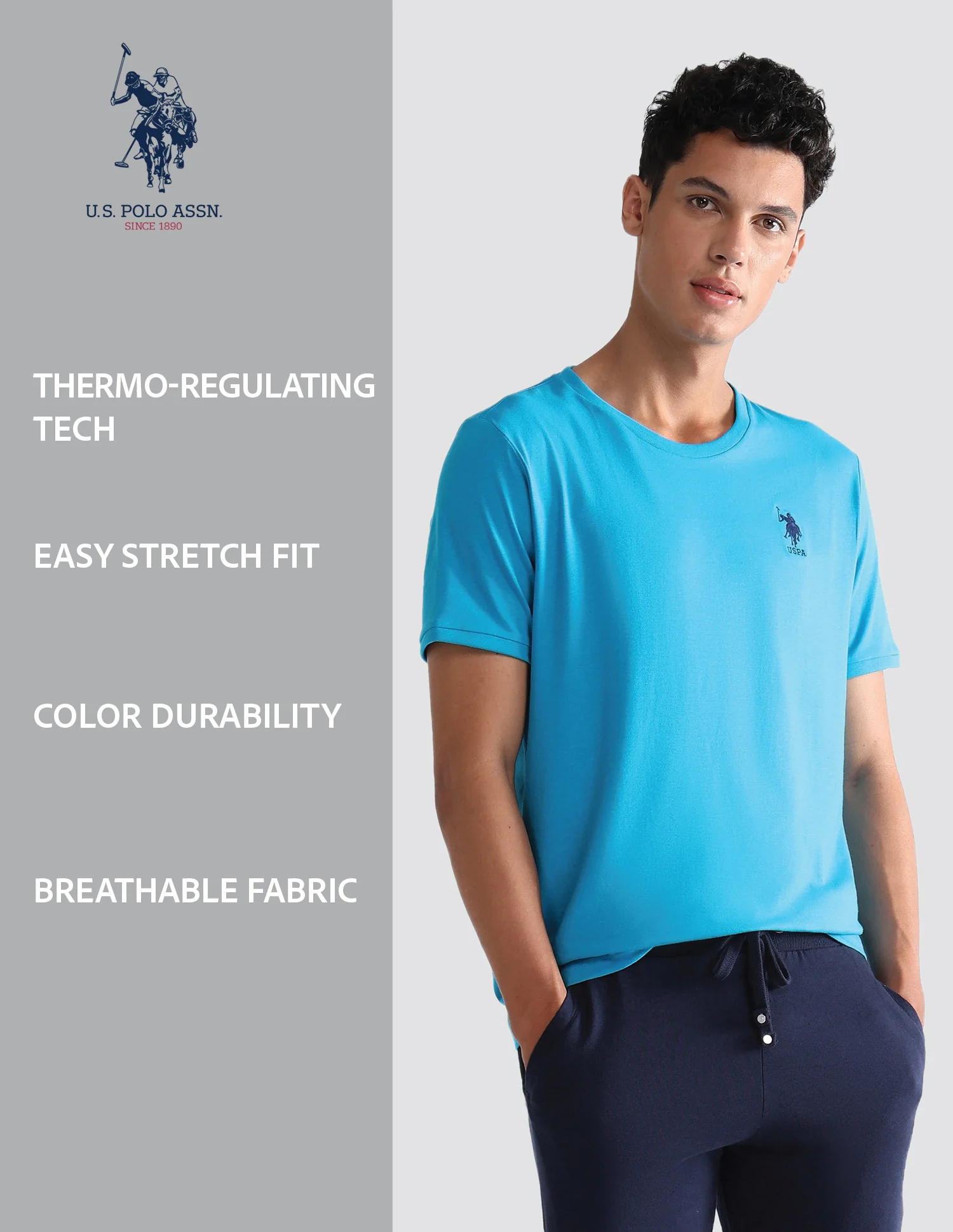 Solid Comfort Fit OEE10 Lounge T-Shirt - Pack Of 1 - Image 9