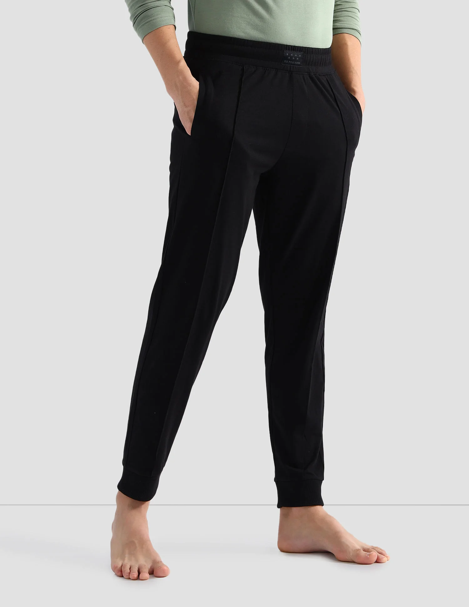 Solid Comfort Fit OJ006 Lounge Joggers - Pack Of 1 - Image 4