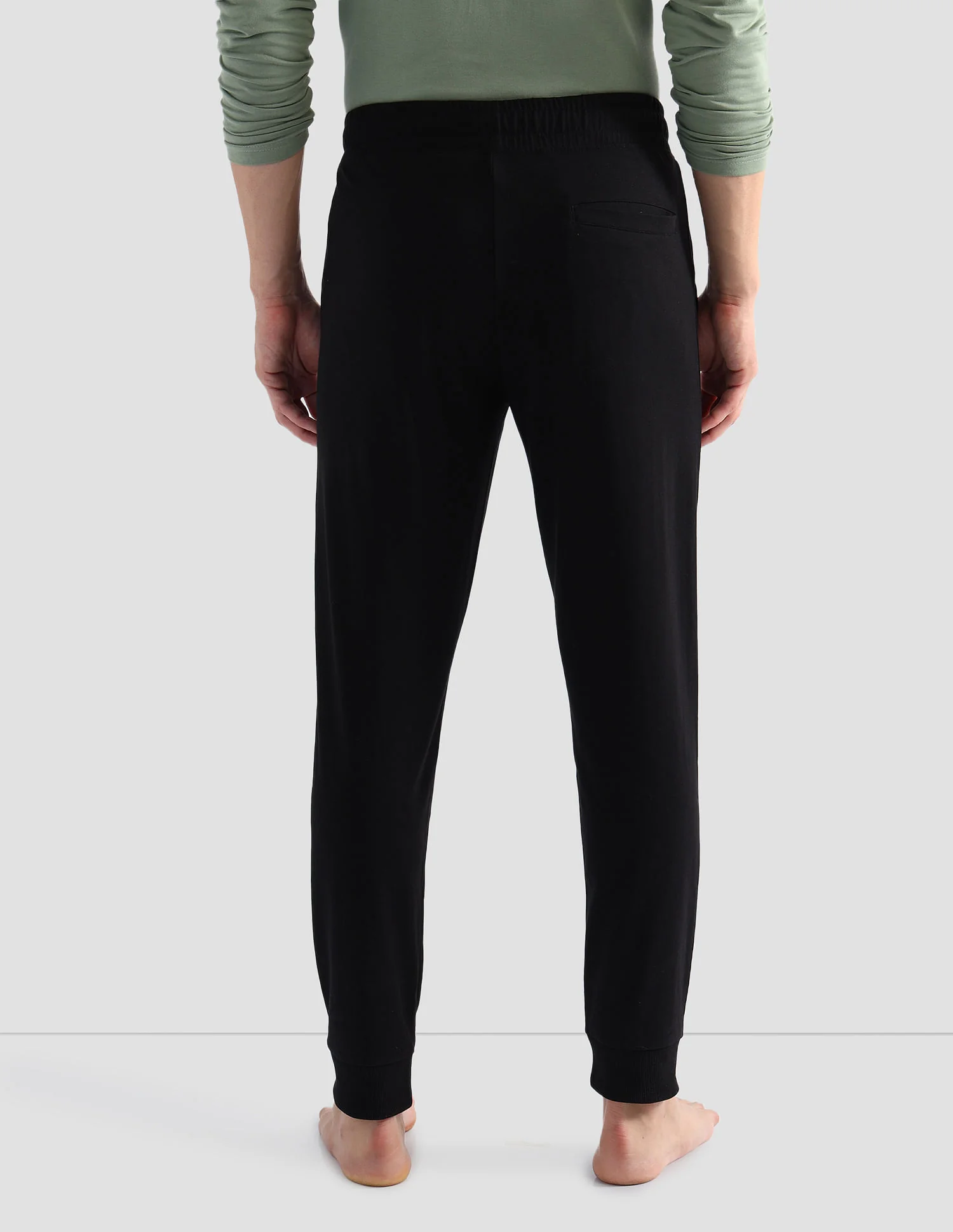 Solid Comfort Fit OJ006 Lounge Joggers - Pack Of 1 - Image 5