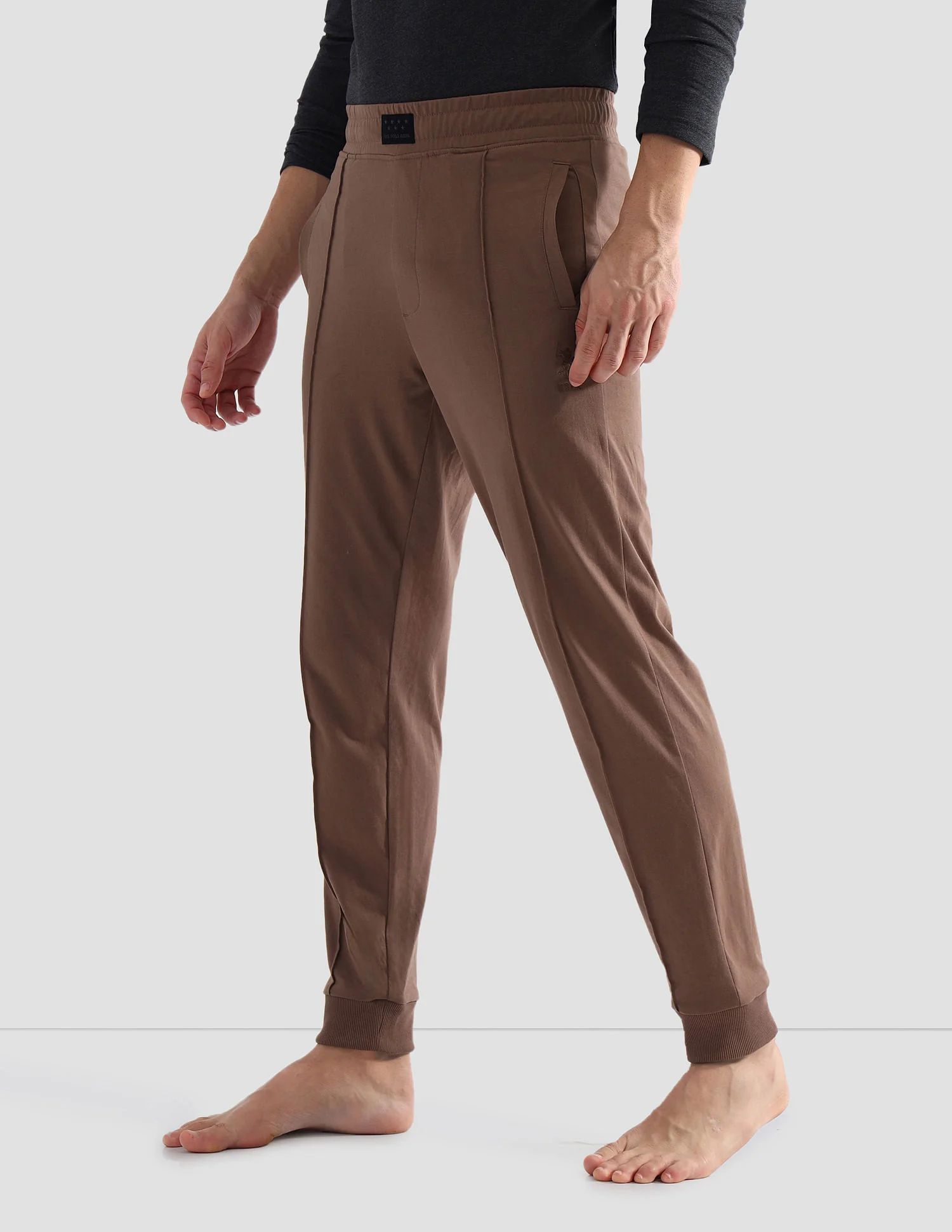 Solid Comfort Fit OJ006 Lounge Joggers - Pack Of 1 - Image 4