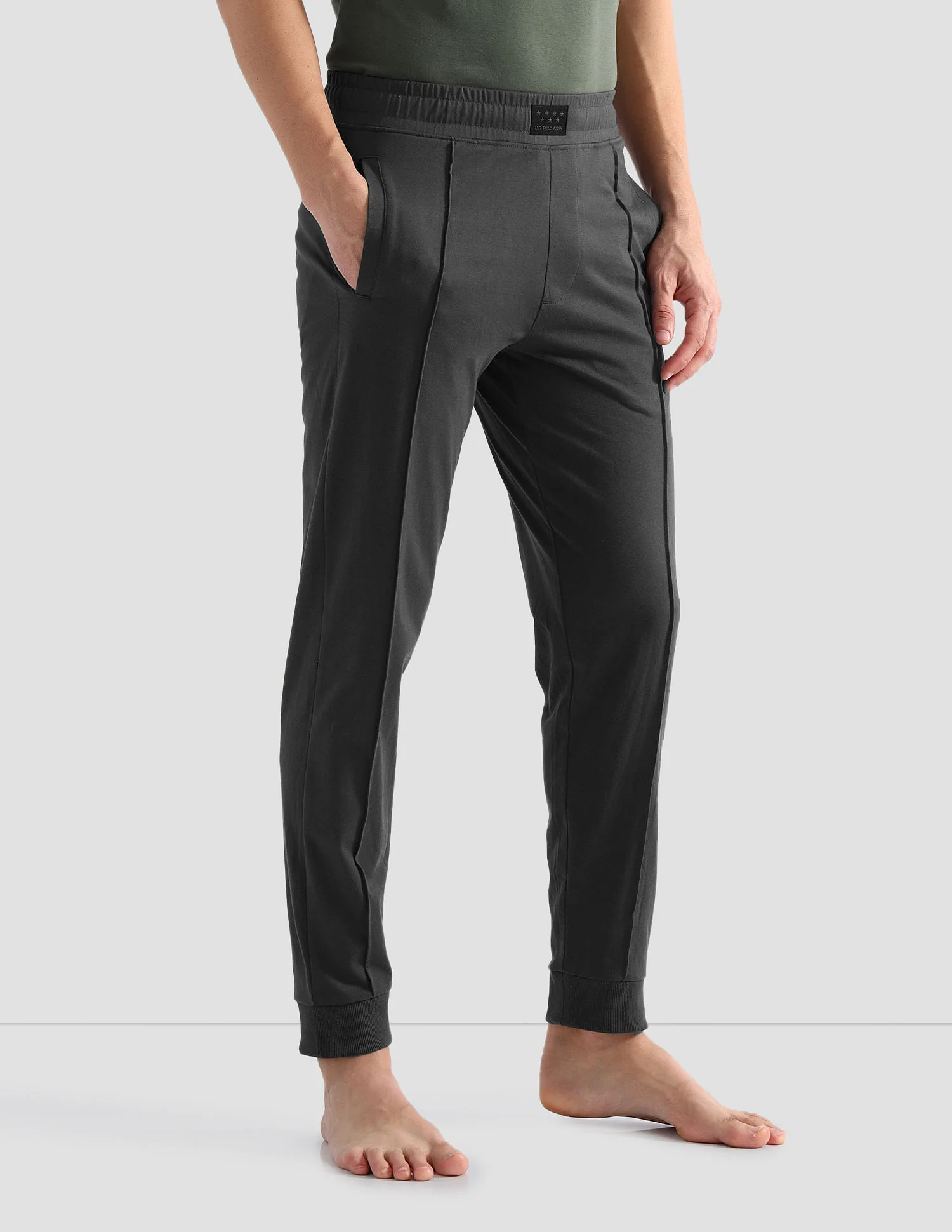 Solid Comfort Fit OJ006 Lounge Joggers - Pack Of 1 - Image 4