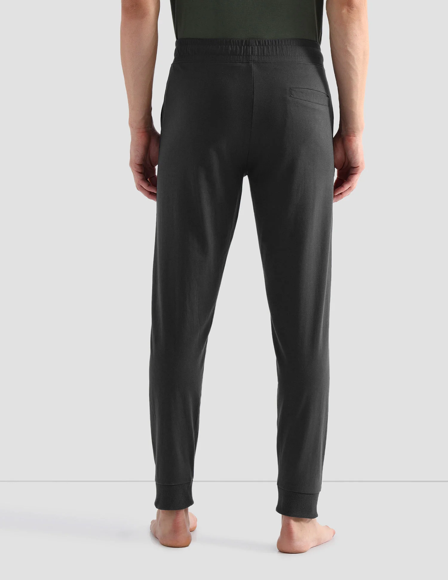Solid Comfort Fit OJ006 Lounge Joggers - Pack Of 1 - Image 5