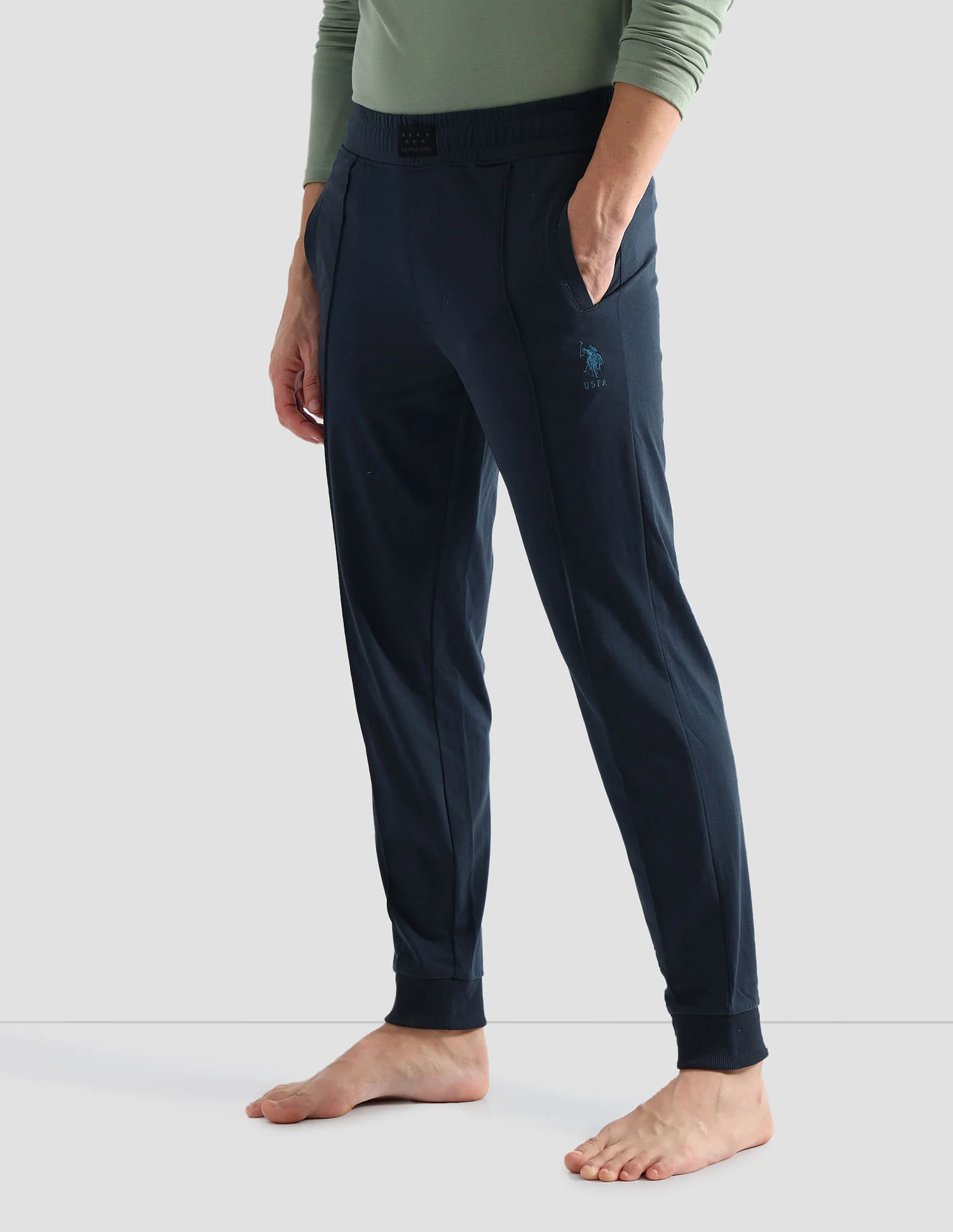 Solid Comfort Fit OJ006 Lounge Joggers - Pack Of 1 - Image 4