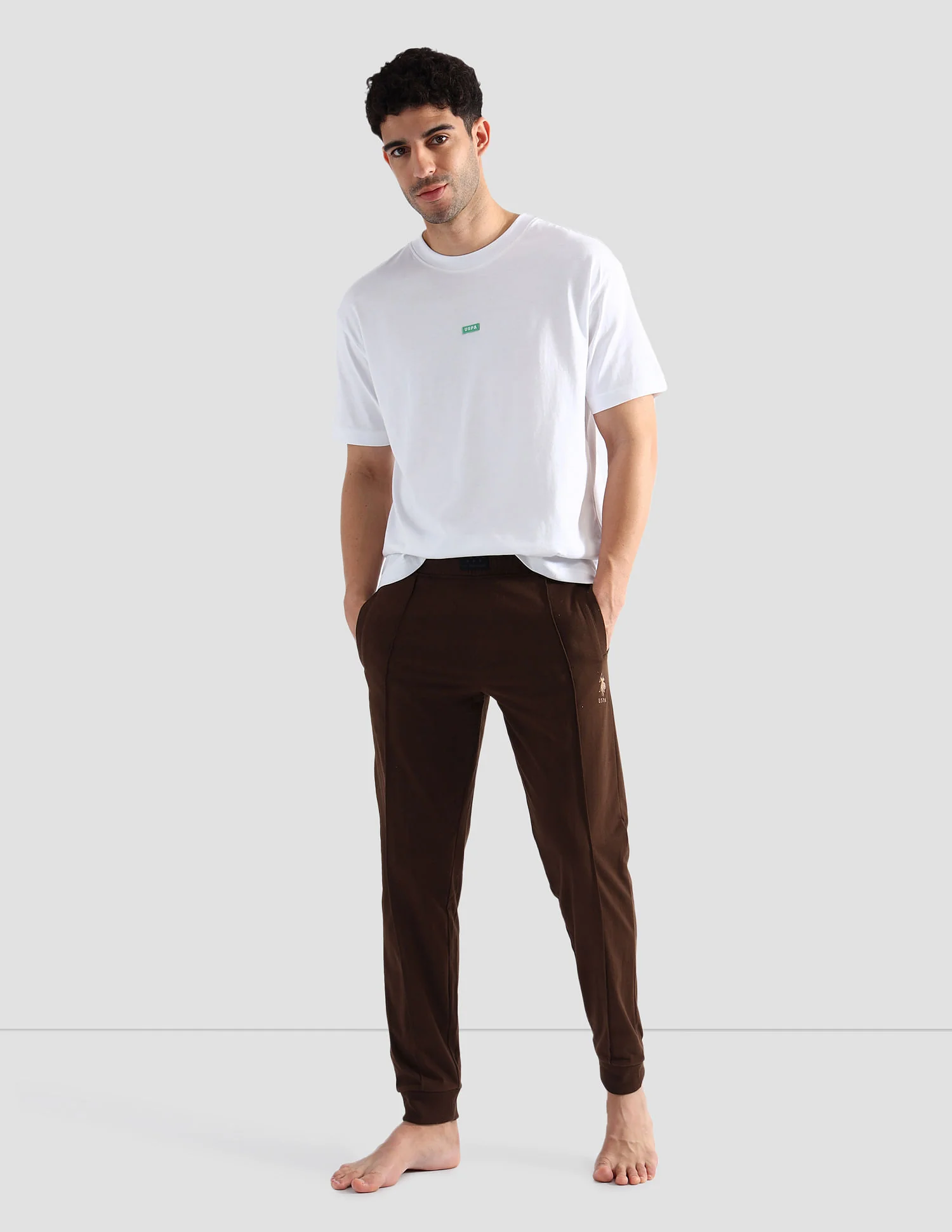 Solid Comfort Fit OJ006 Lounge Joggers - Pack Of 1 - Image 3