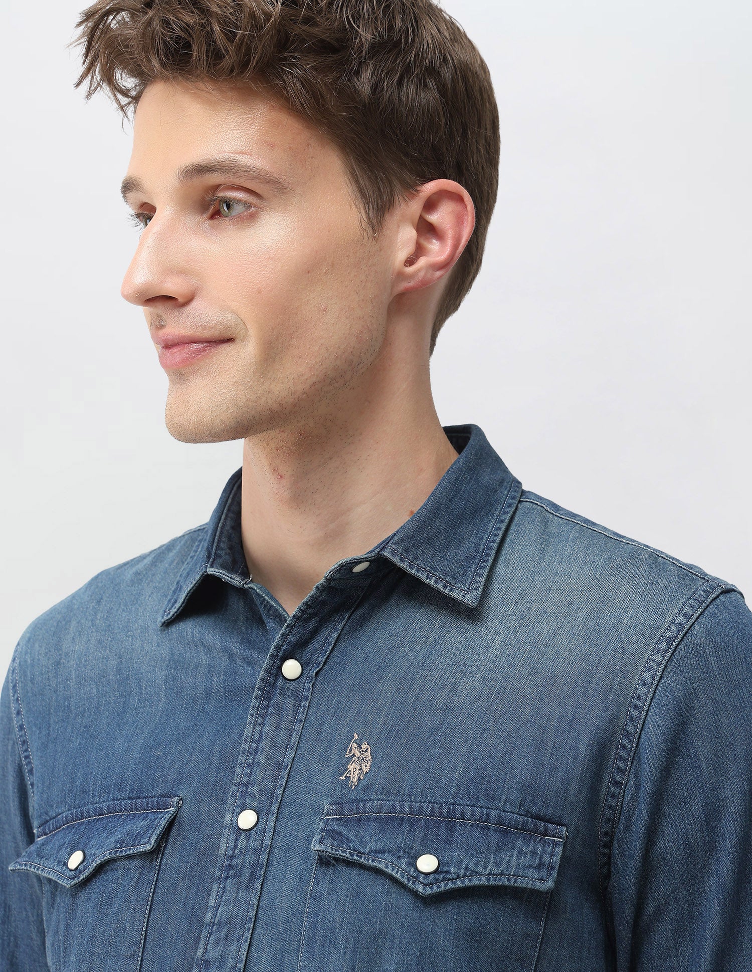 Solid Comfort Fit Shirt - Image 7