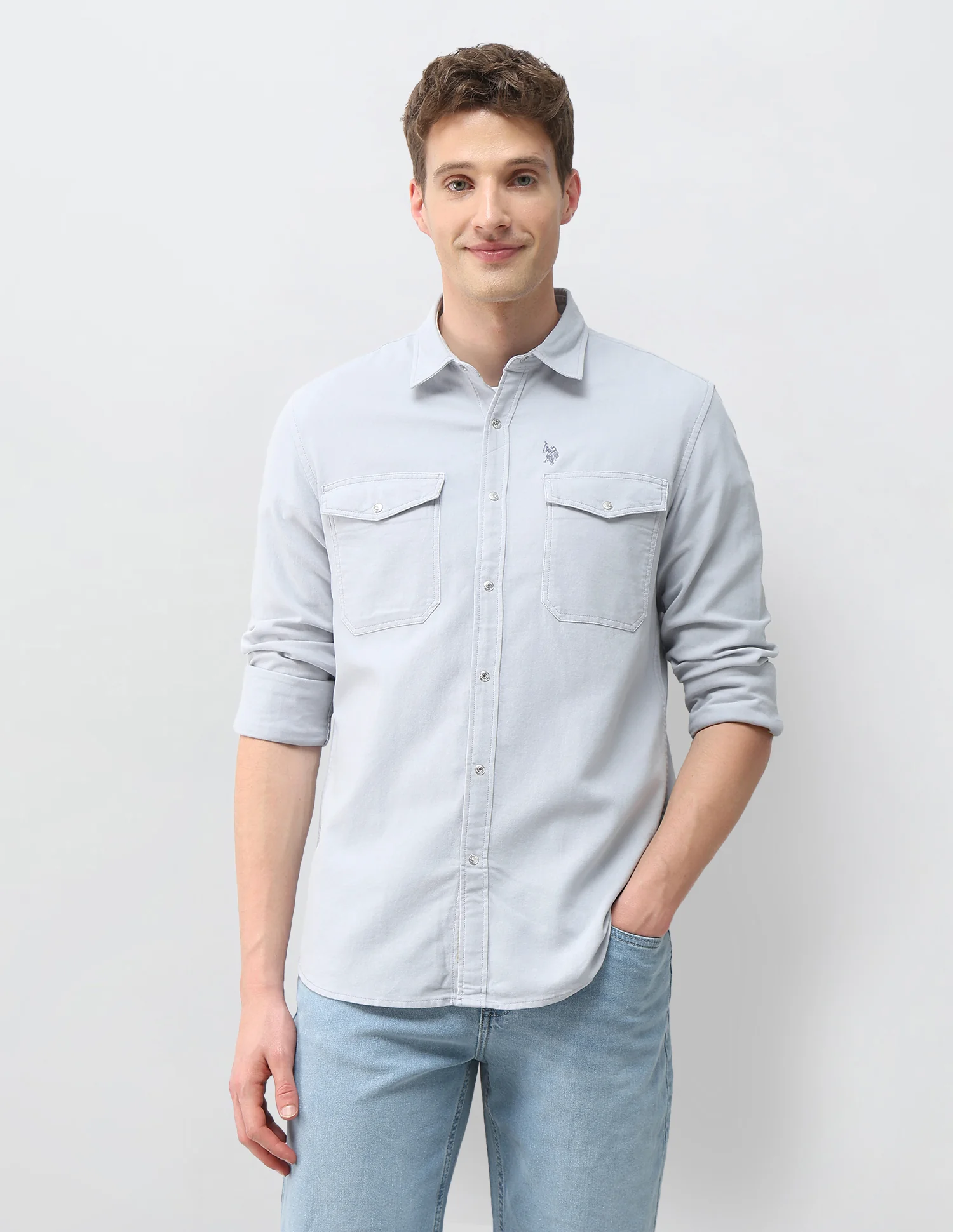Solid Comfort Fit Shirt - Image 6