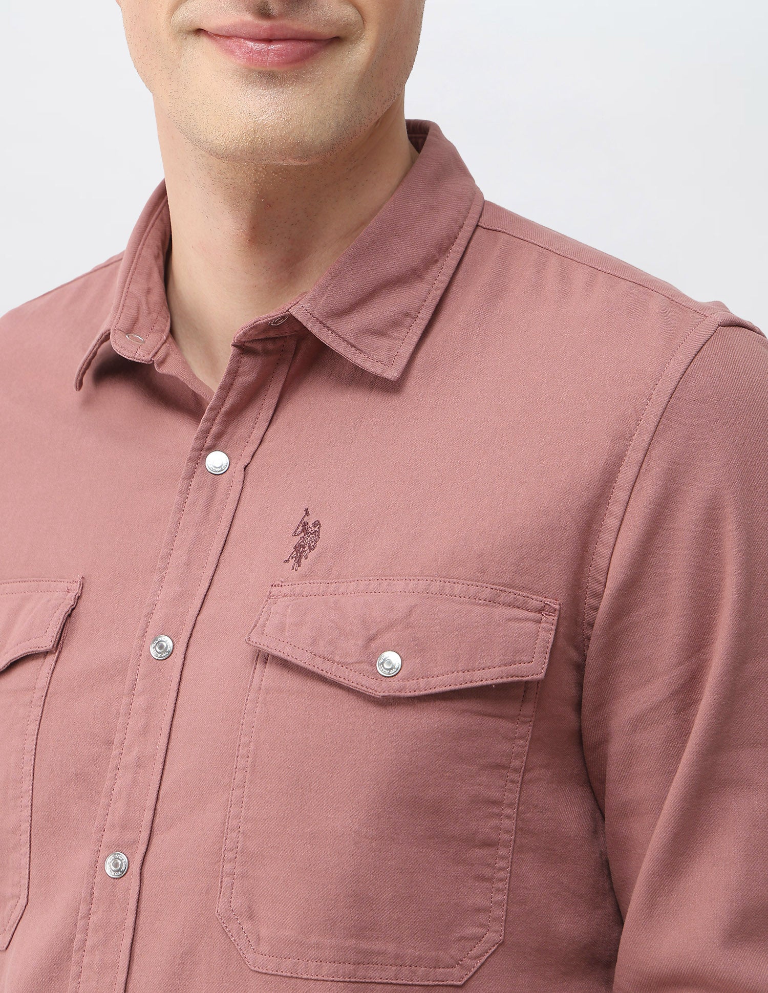 Solid Comfort Fit Shirt - Image 7