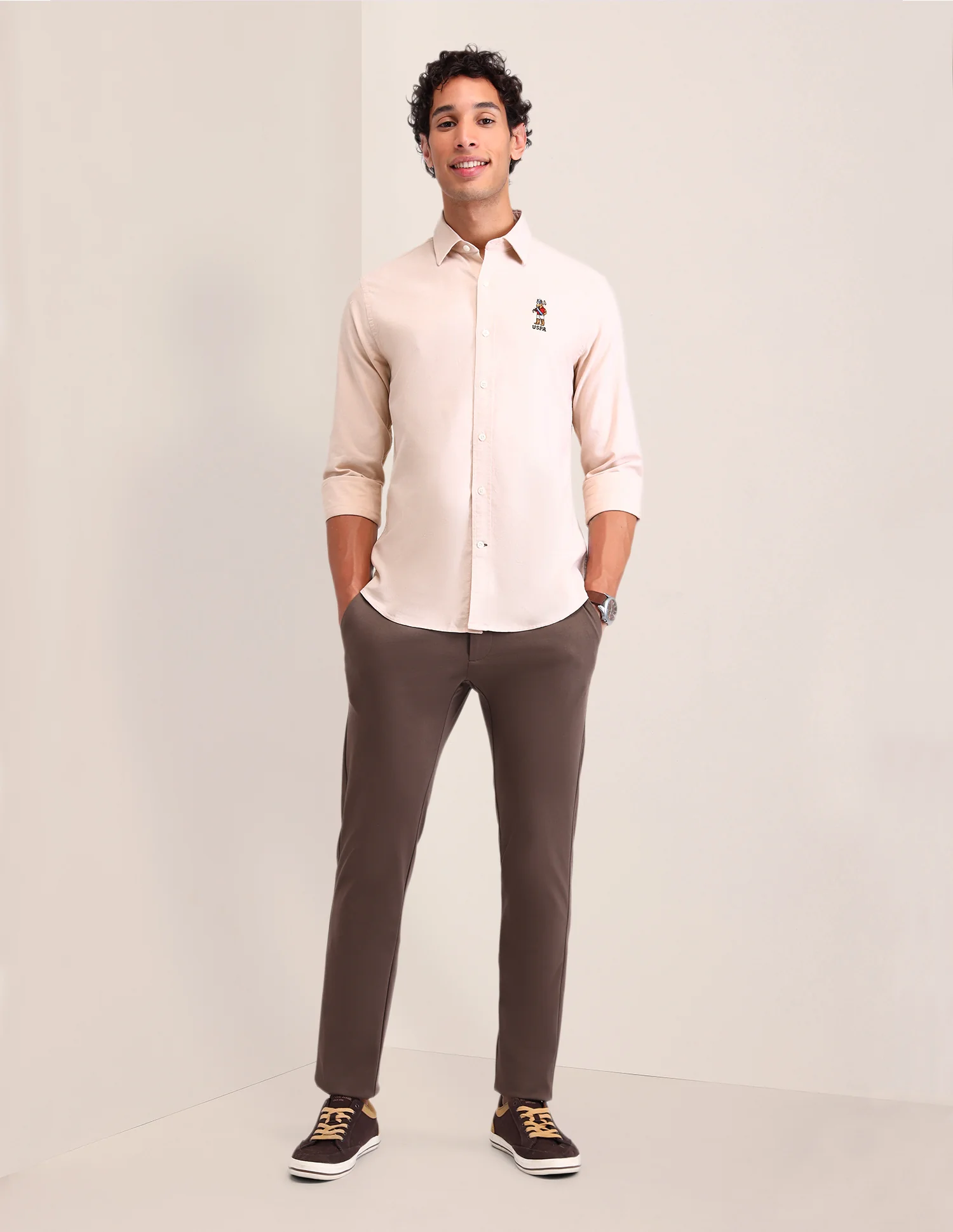 Solid Cotton Shirt - Image 3