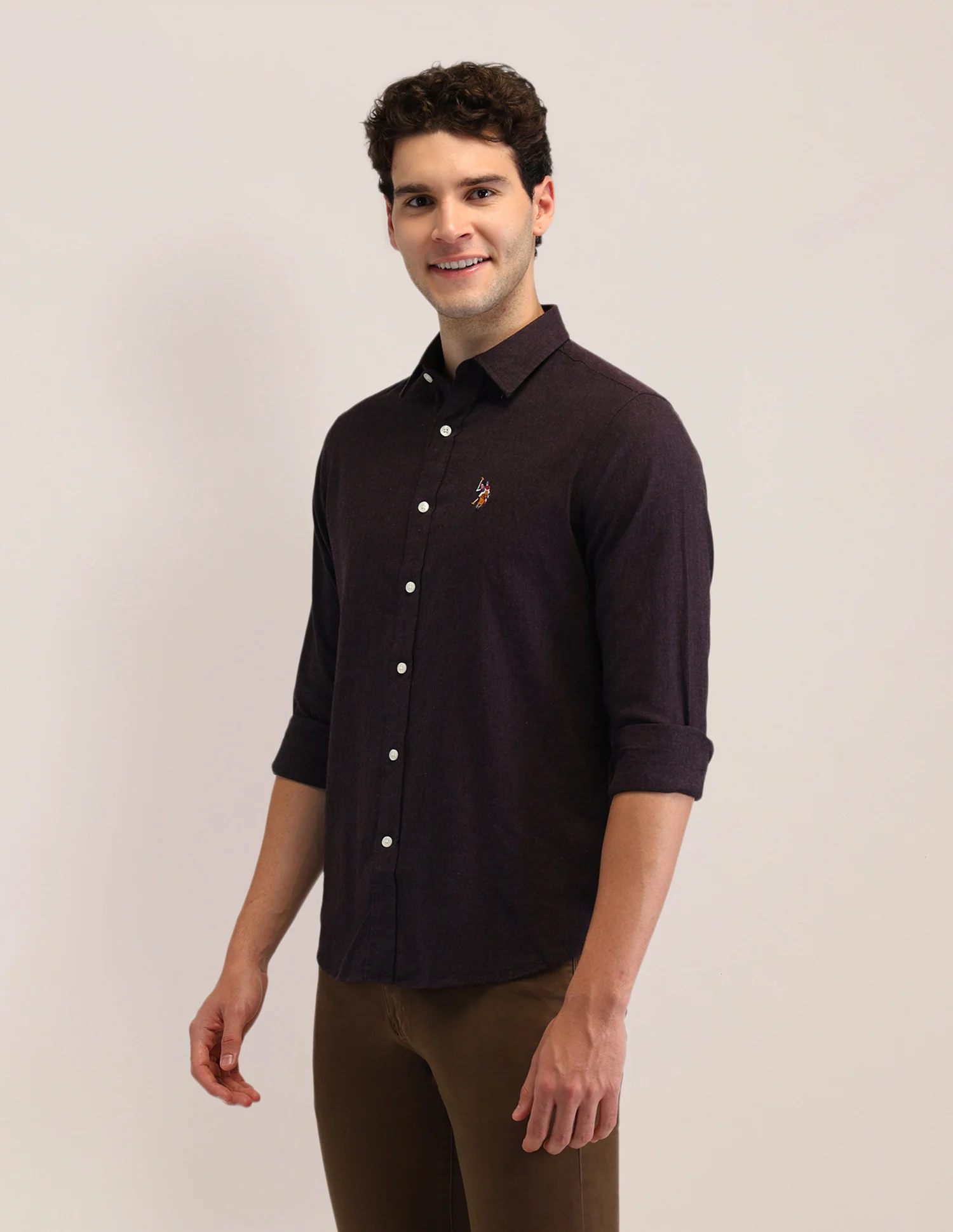 Solid Cotton Shirt - Image 4