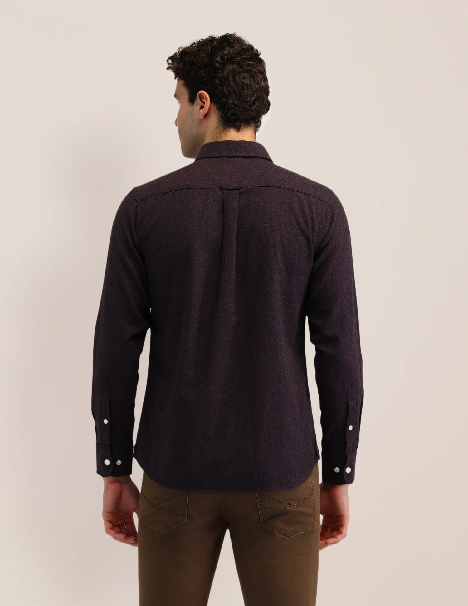 Solid Cotton Shirt - Image 5