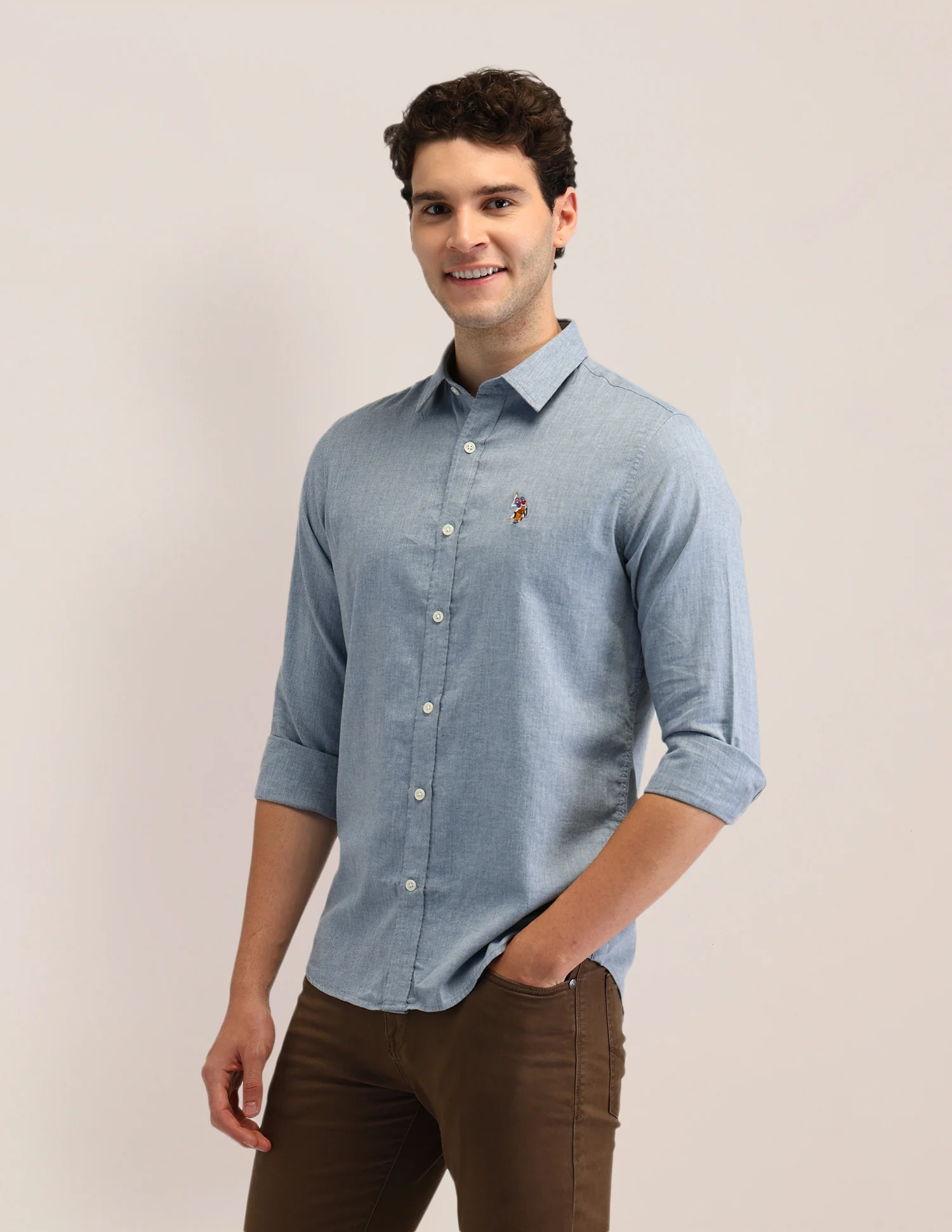 Solid Cotton Shirt - Image 4