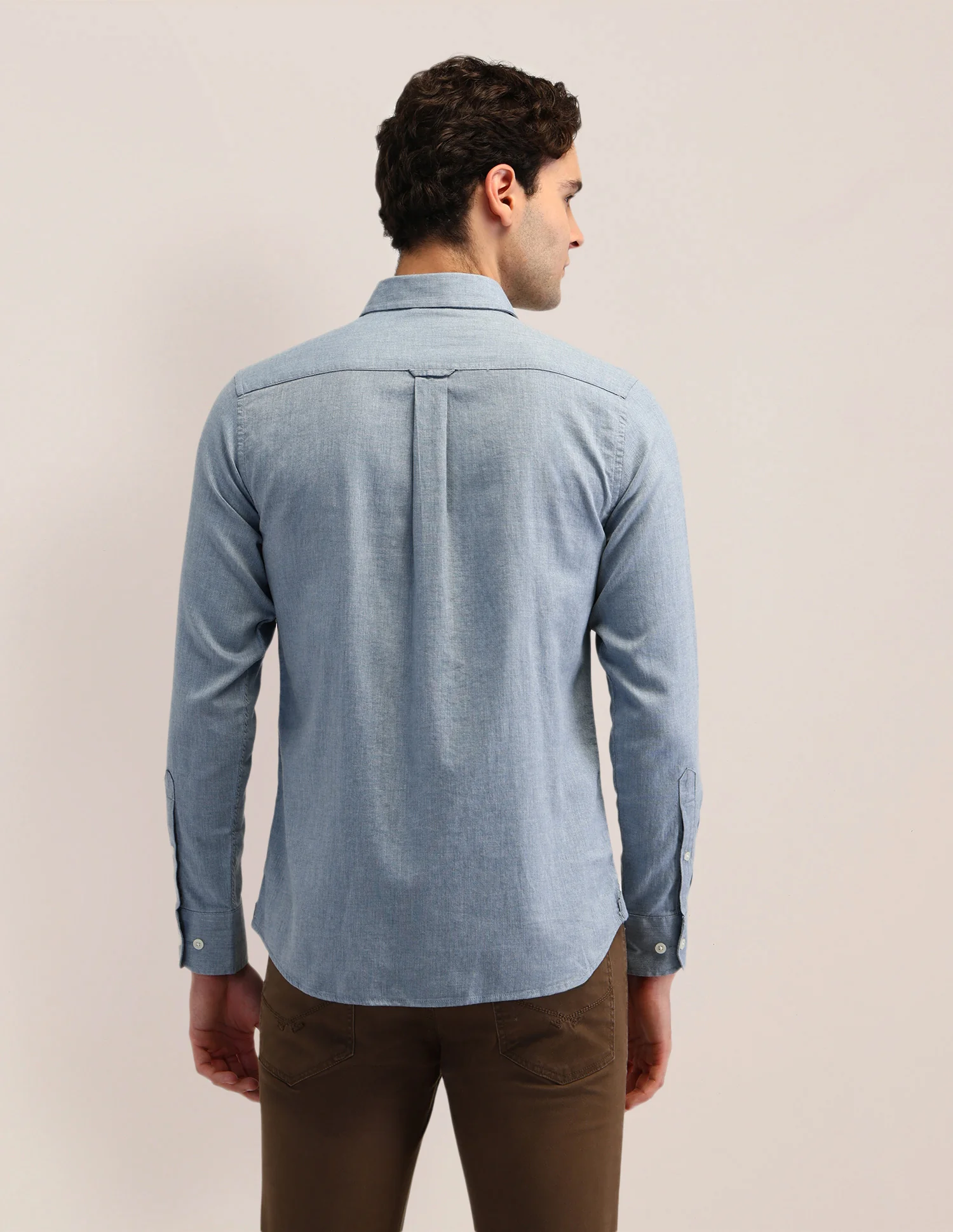 Solid Cotton Shirt - Image 5