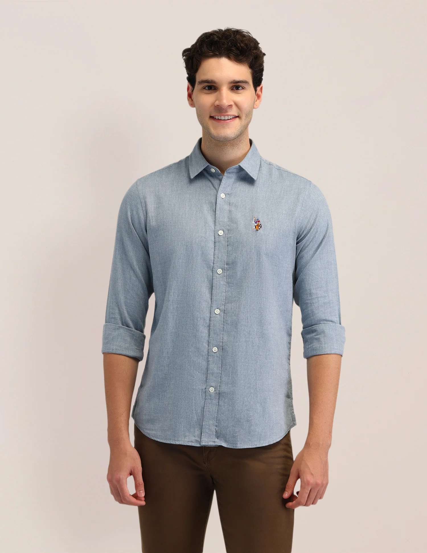 Solid Cotton Shirt - Image 6