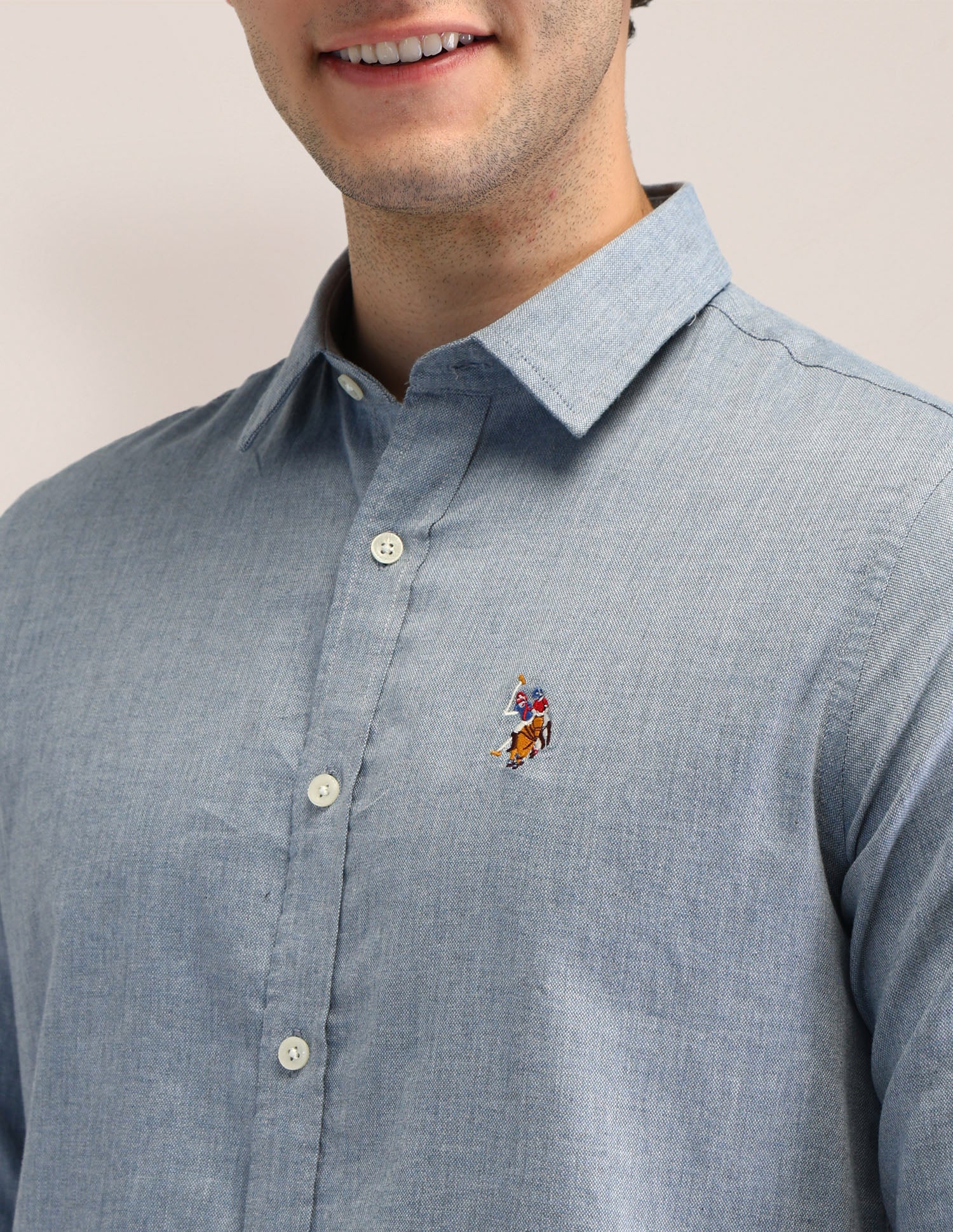 Solid Cotton Shirt - Image 7