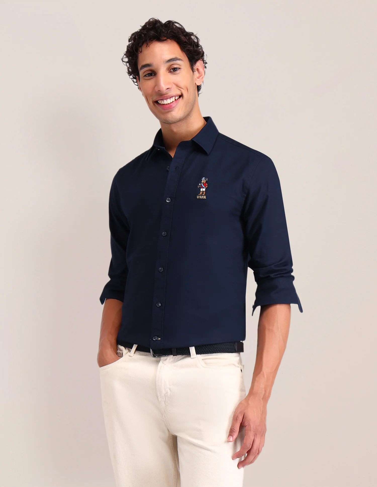 Solid Cotton Shirt