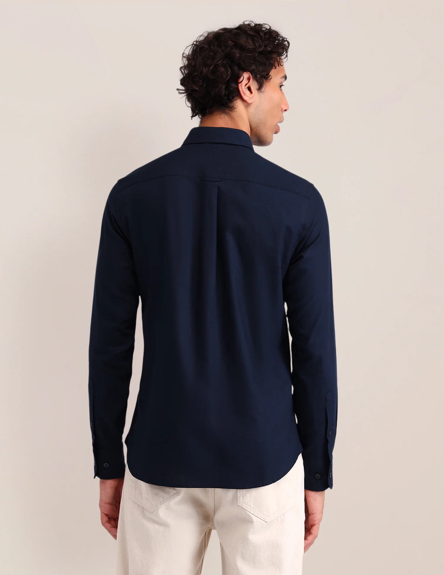 Solid Cotton Shirt - Image 5