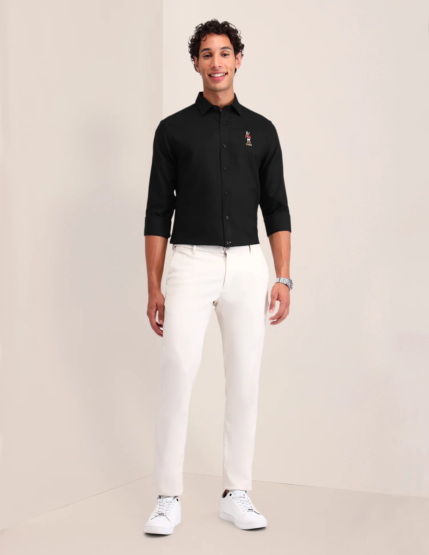 Solid Cotton Shirt - Image 3