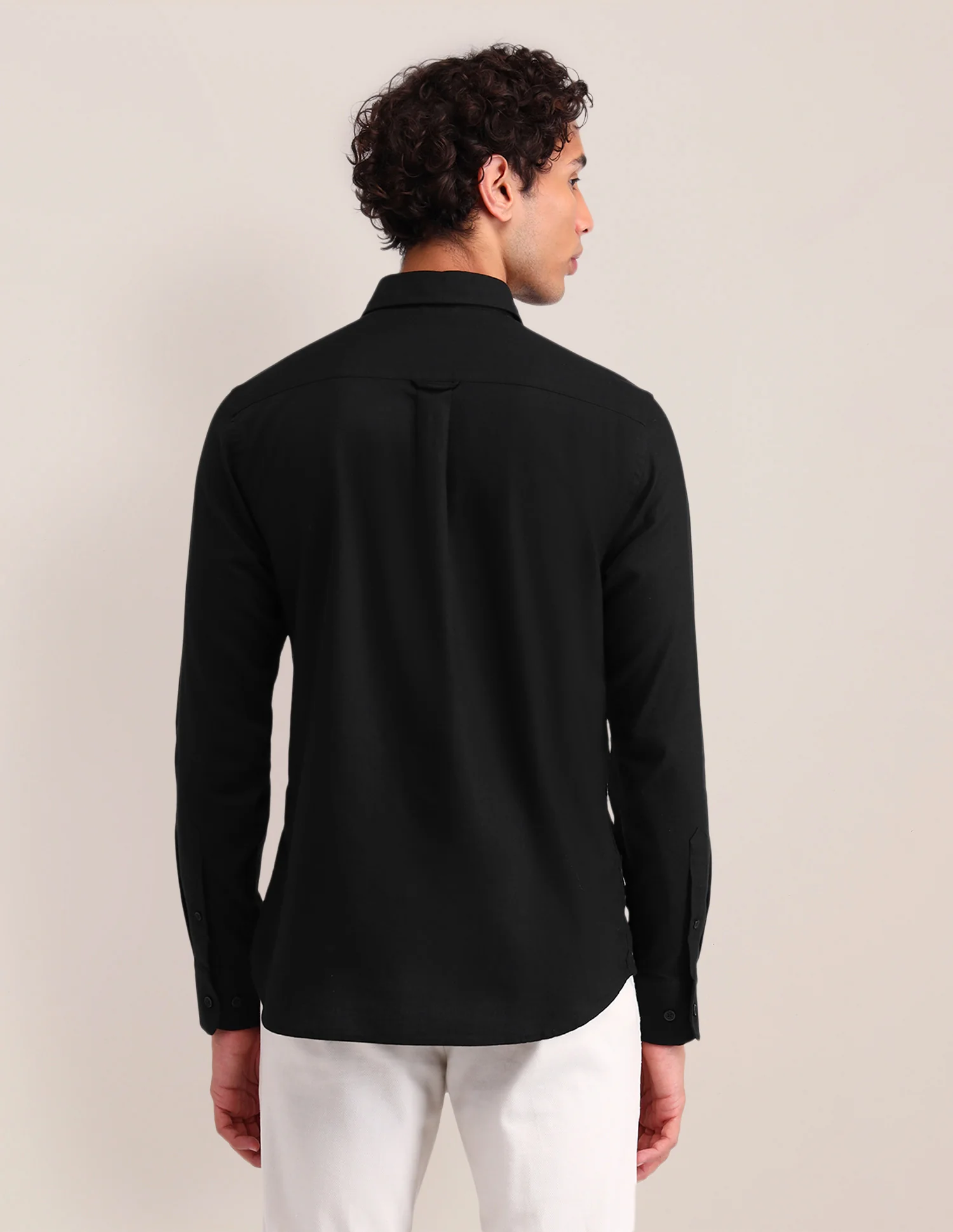 Solid Cotton Shirt - Image 5