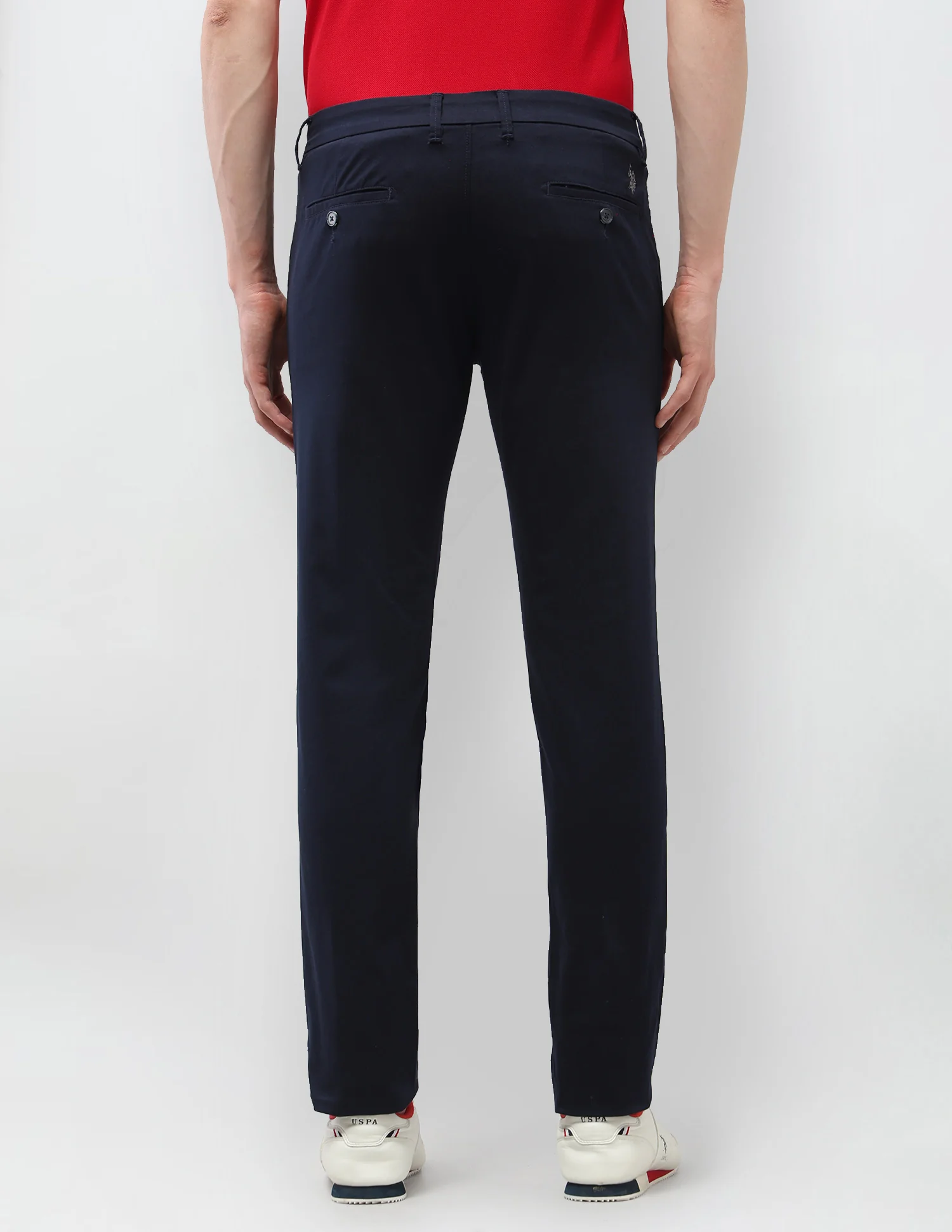 Solid Denver Slim Fit Trousers - Image 5