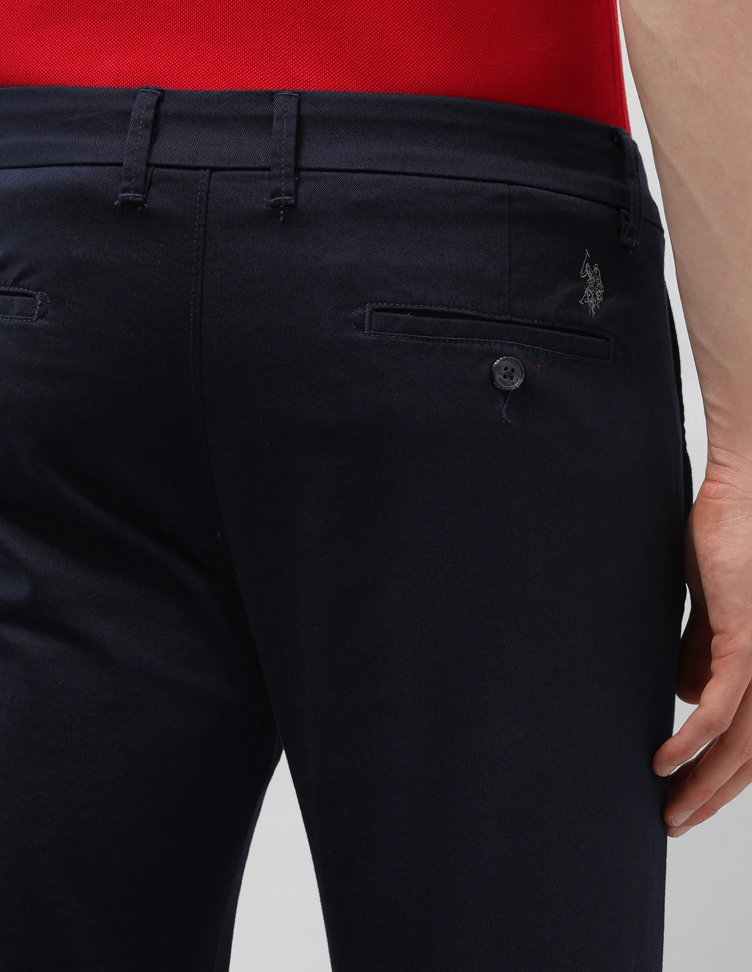 Solid Denver Slim Fit Trousers - Image 8