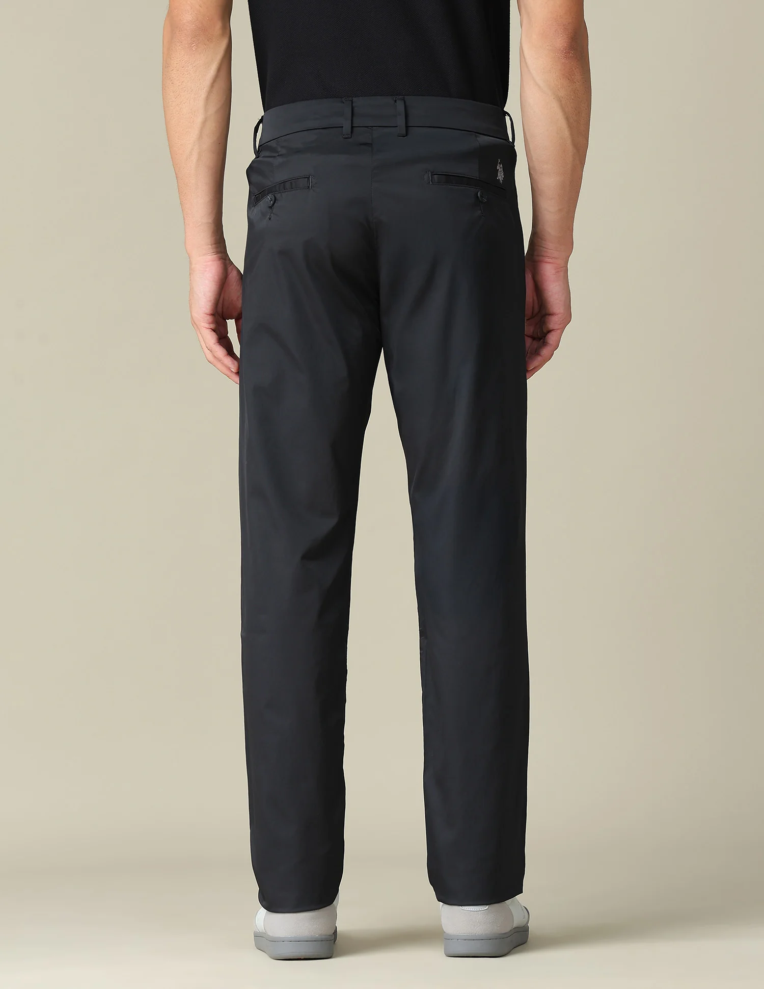 Solid Denver Slim Fit Trousers - Image 5