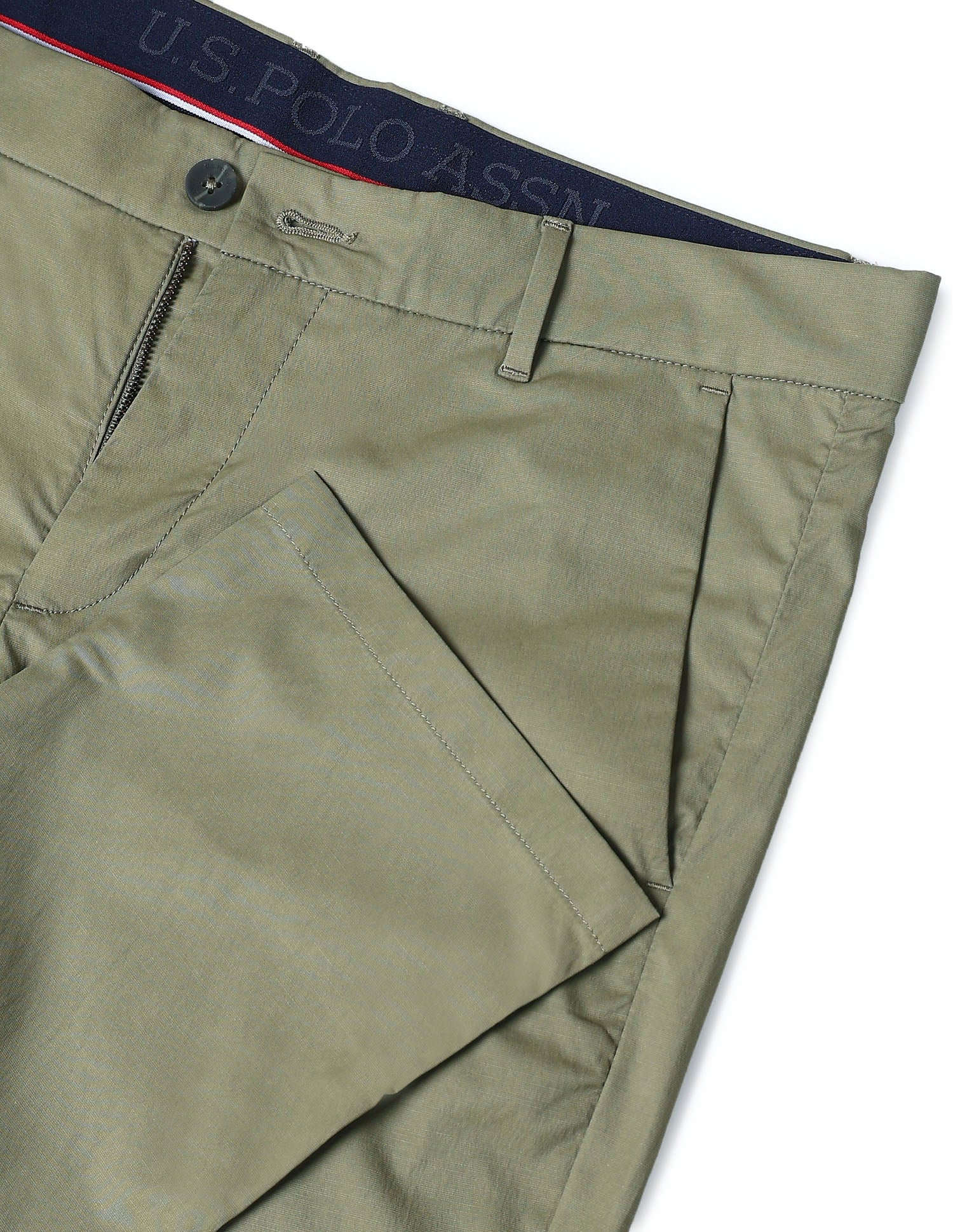 Solid Denver Slim Fit Trousers - Image 9