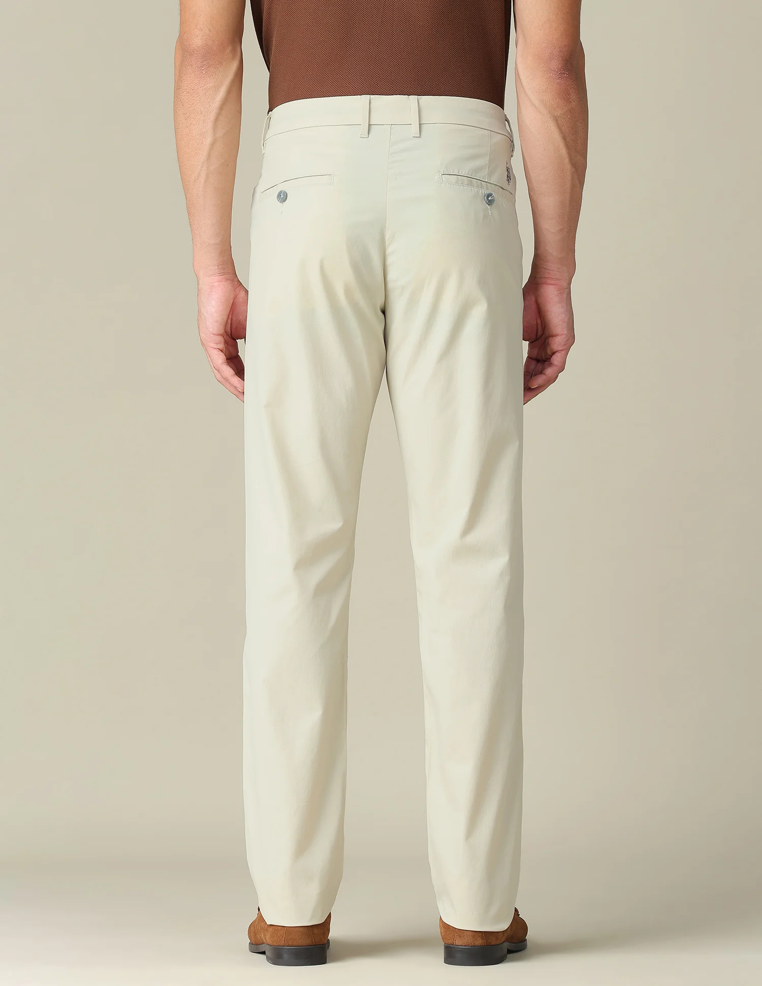 Solid Denver Slim Fit Trousers - Image 5