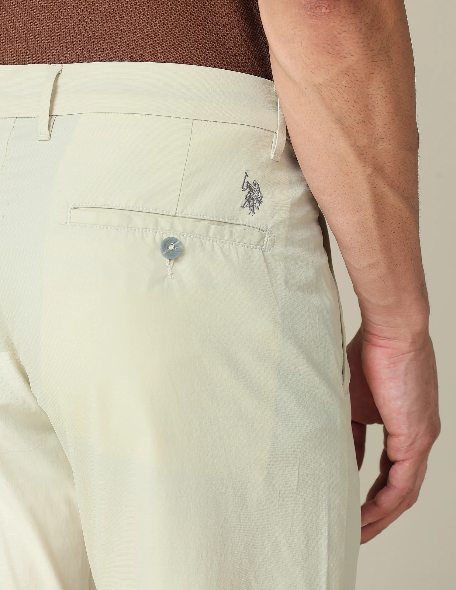 Solid Denver Slim Fit Trousers - Image 8