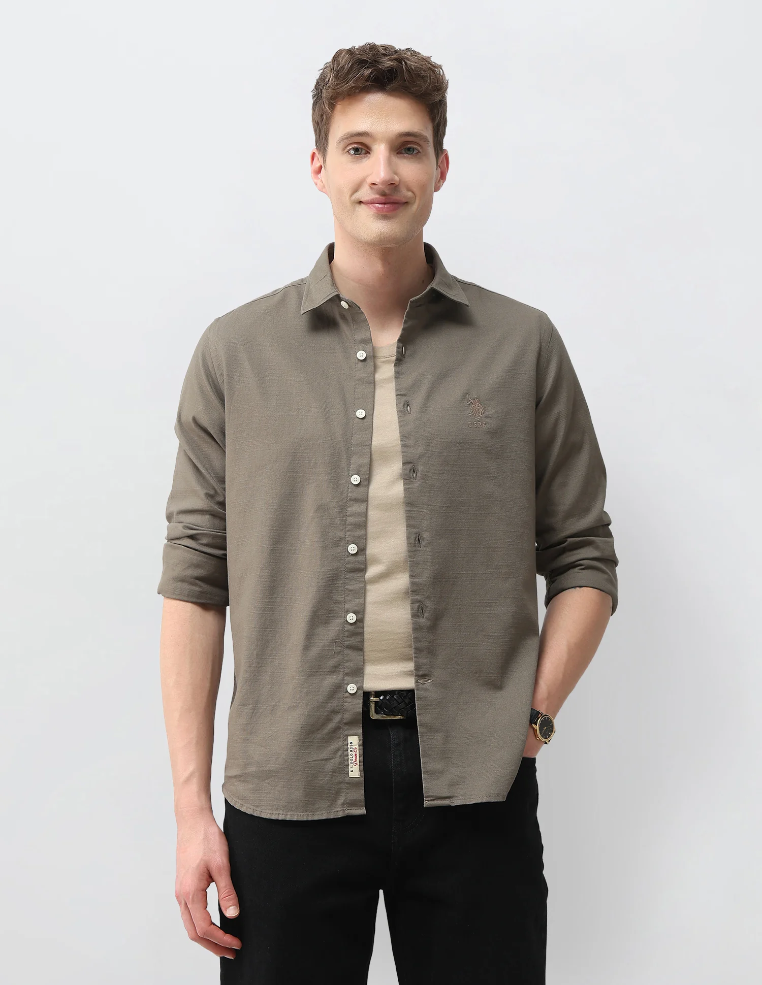 Solid Dobby Shirt