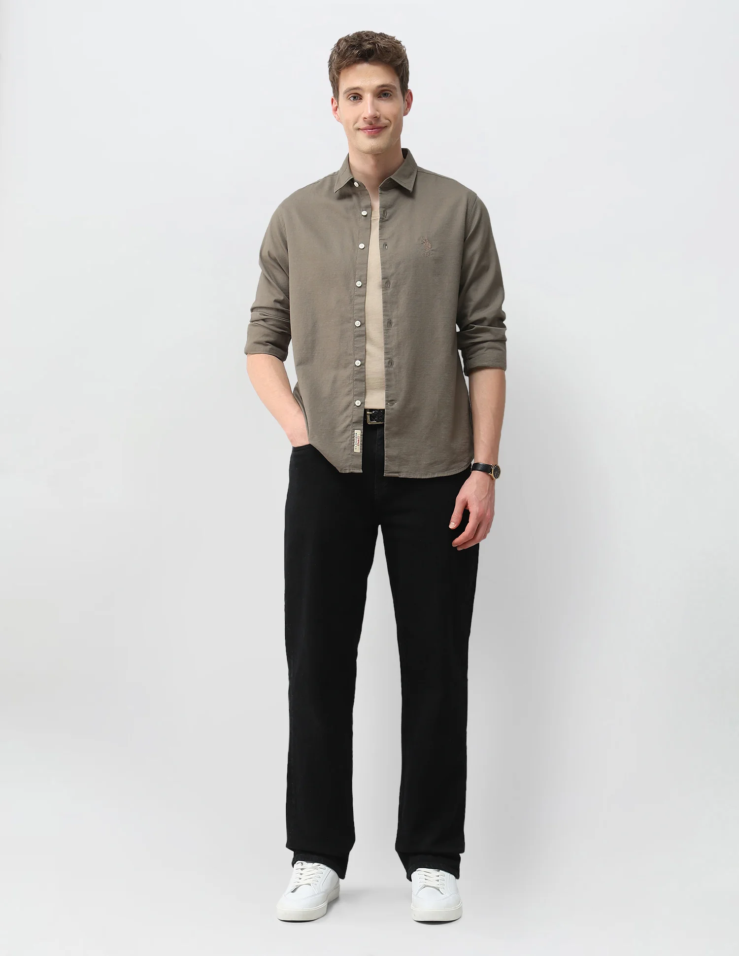 Solid Dobby Shirt - Image 3