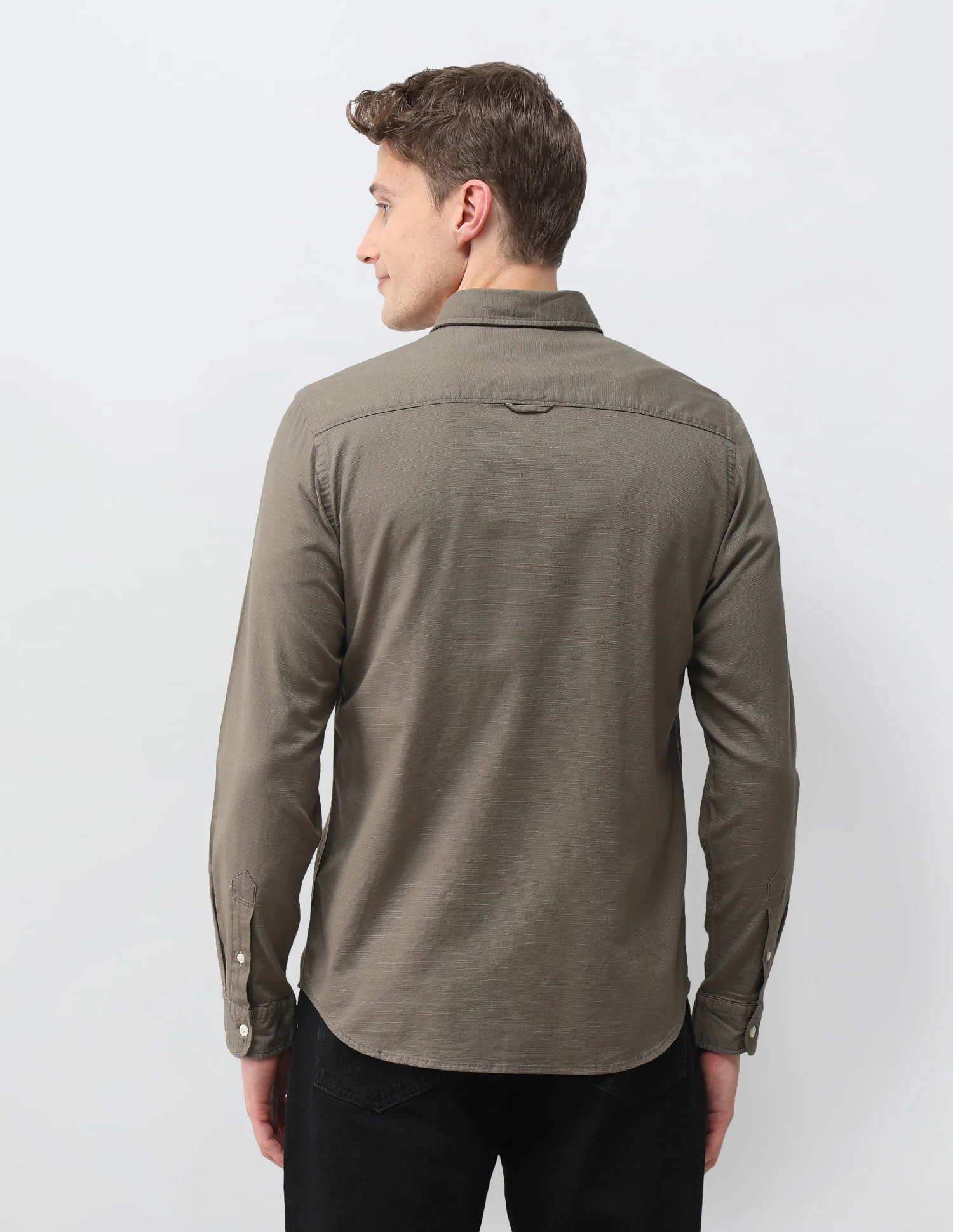 Solid Dobby Shirt - Image 5