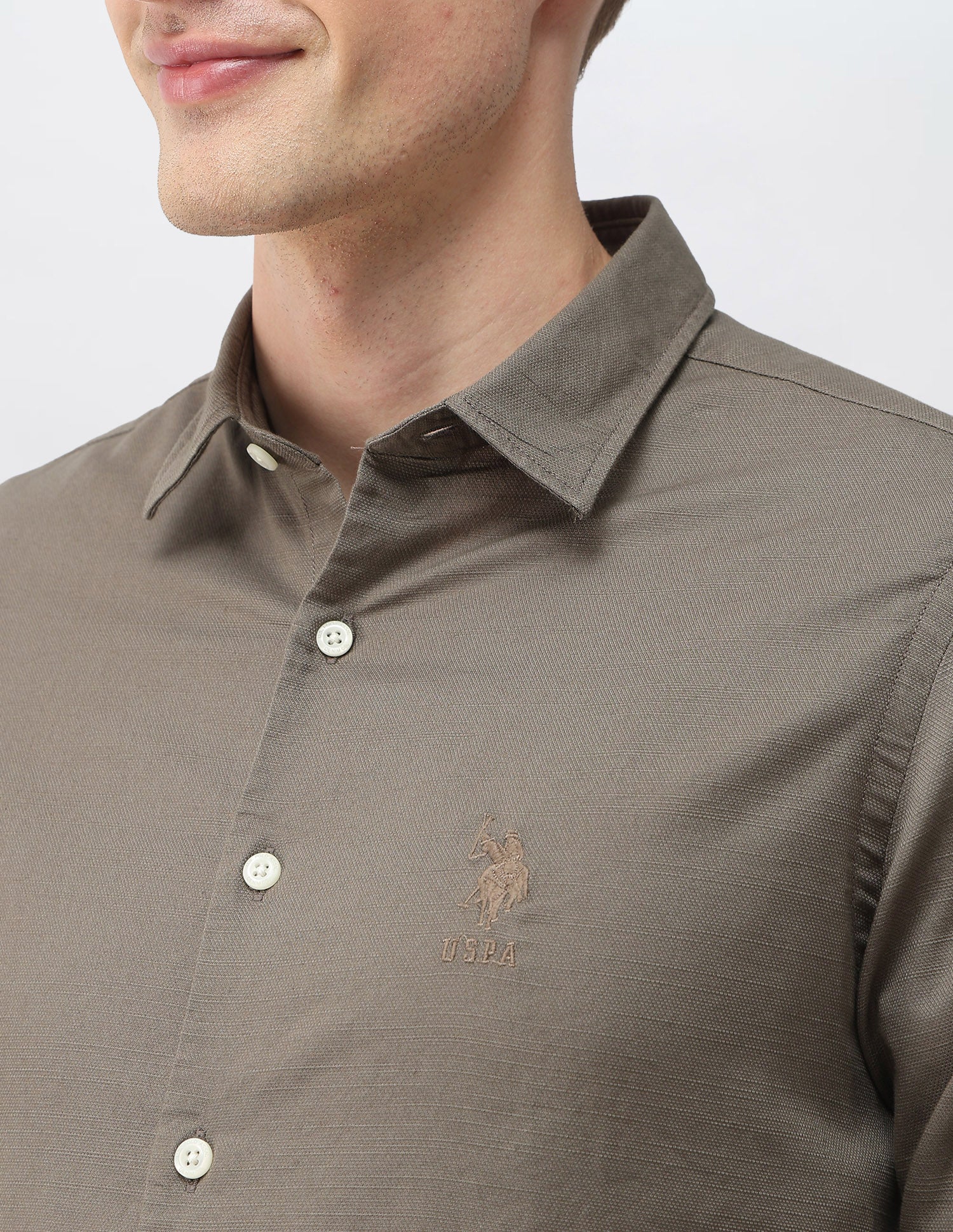 Solid Dobby Shirt - Image 7